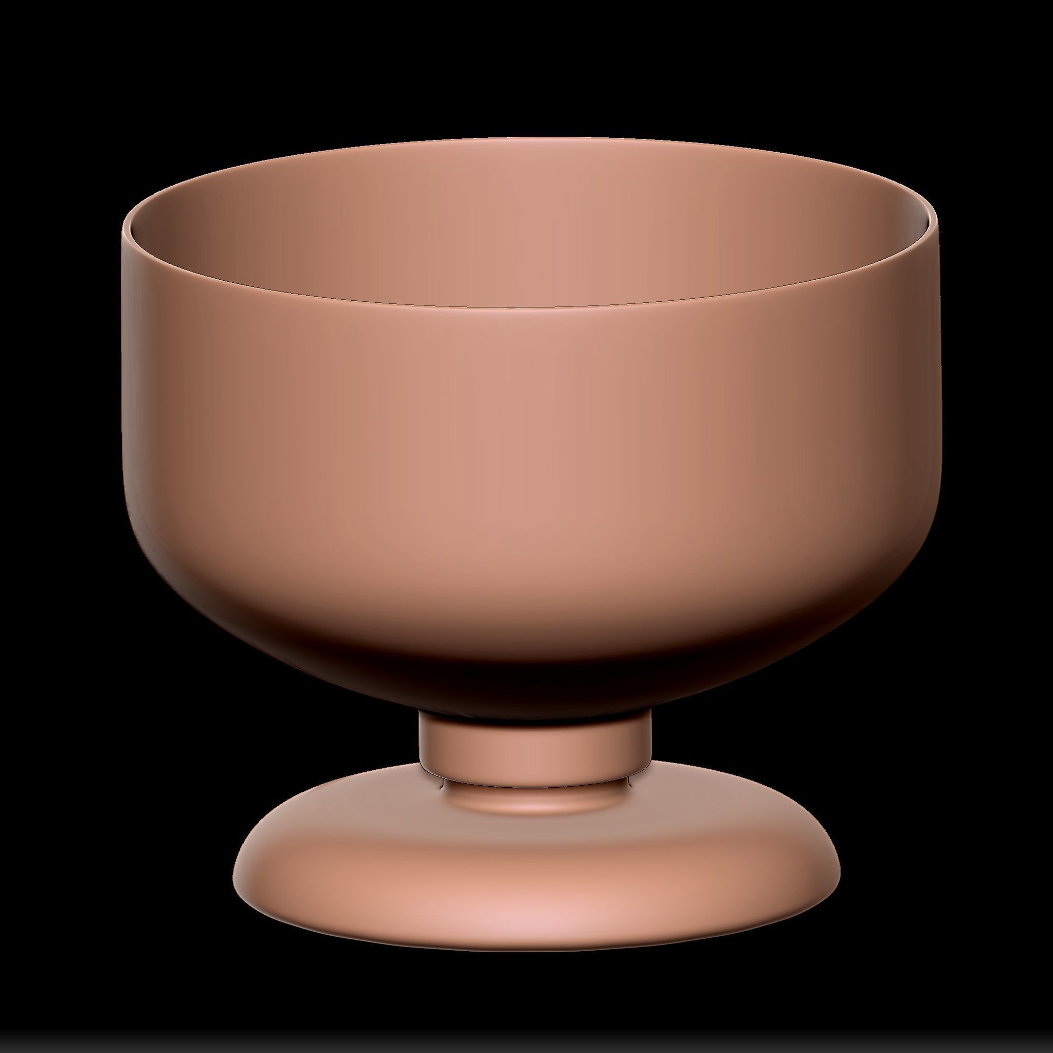 65 Clay Pot Base Mesh Low-poly 3D model_46