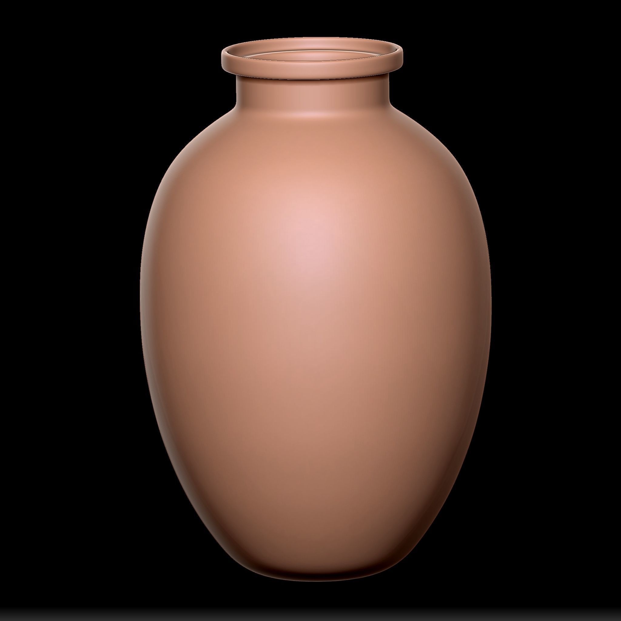 65 Clay Pot Base Mesh Low-poly 3D model_26