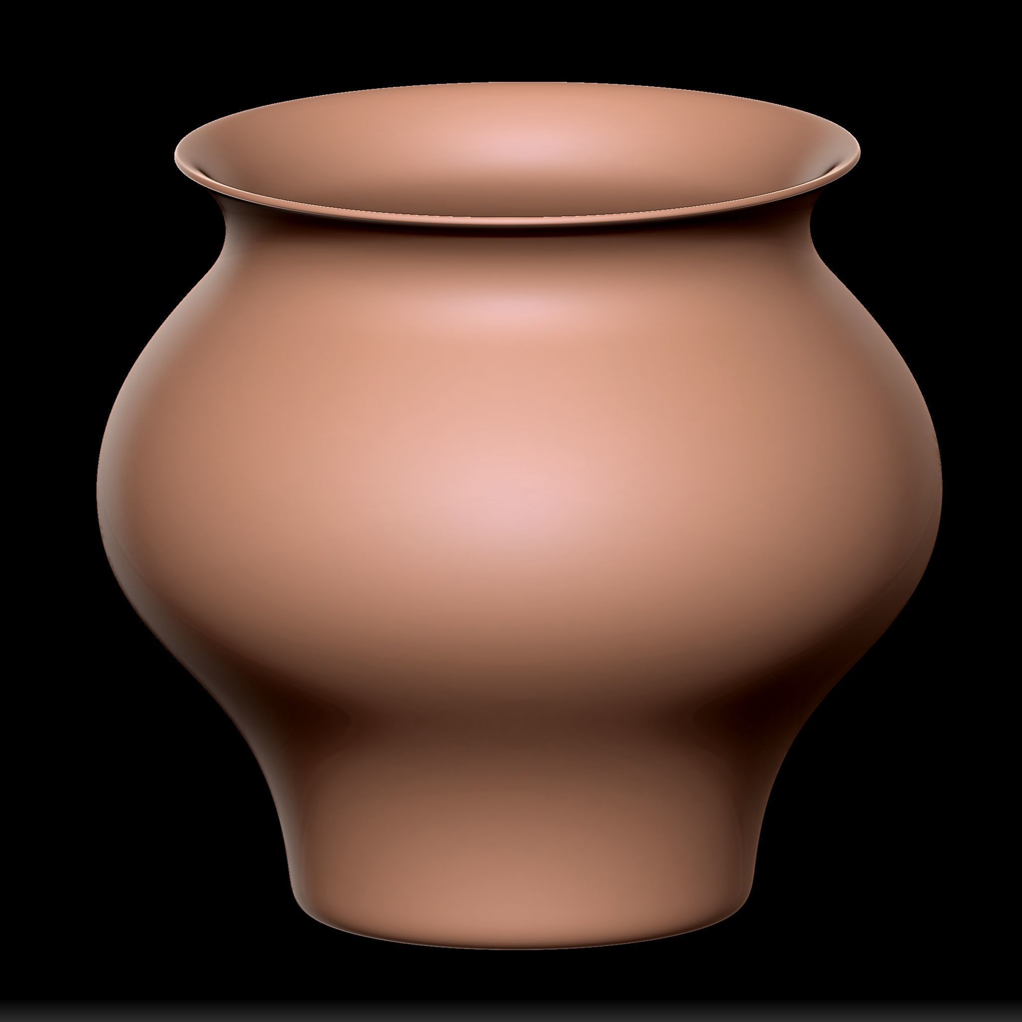 65 Clay Pot Base Mesh Low-poly 3D model_56