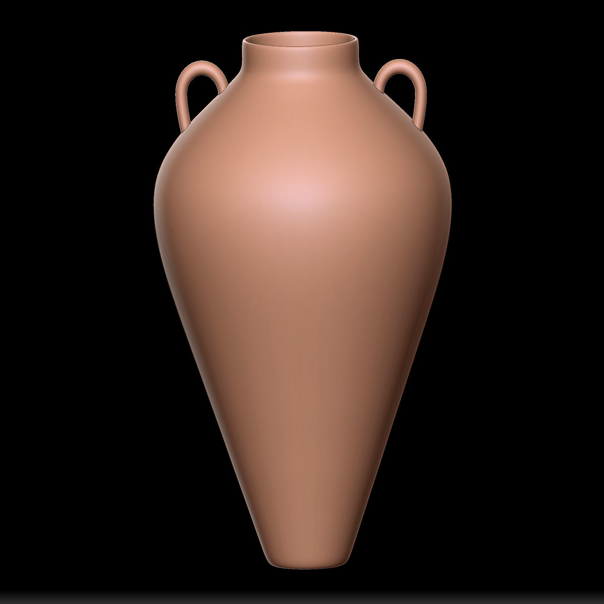 65 Clay Pot Base Mesh Low-poly 3D model_41
