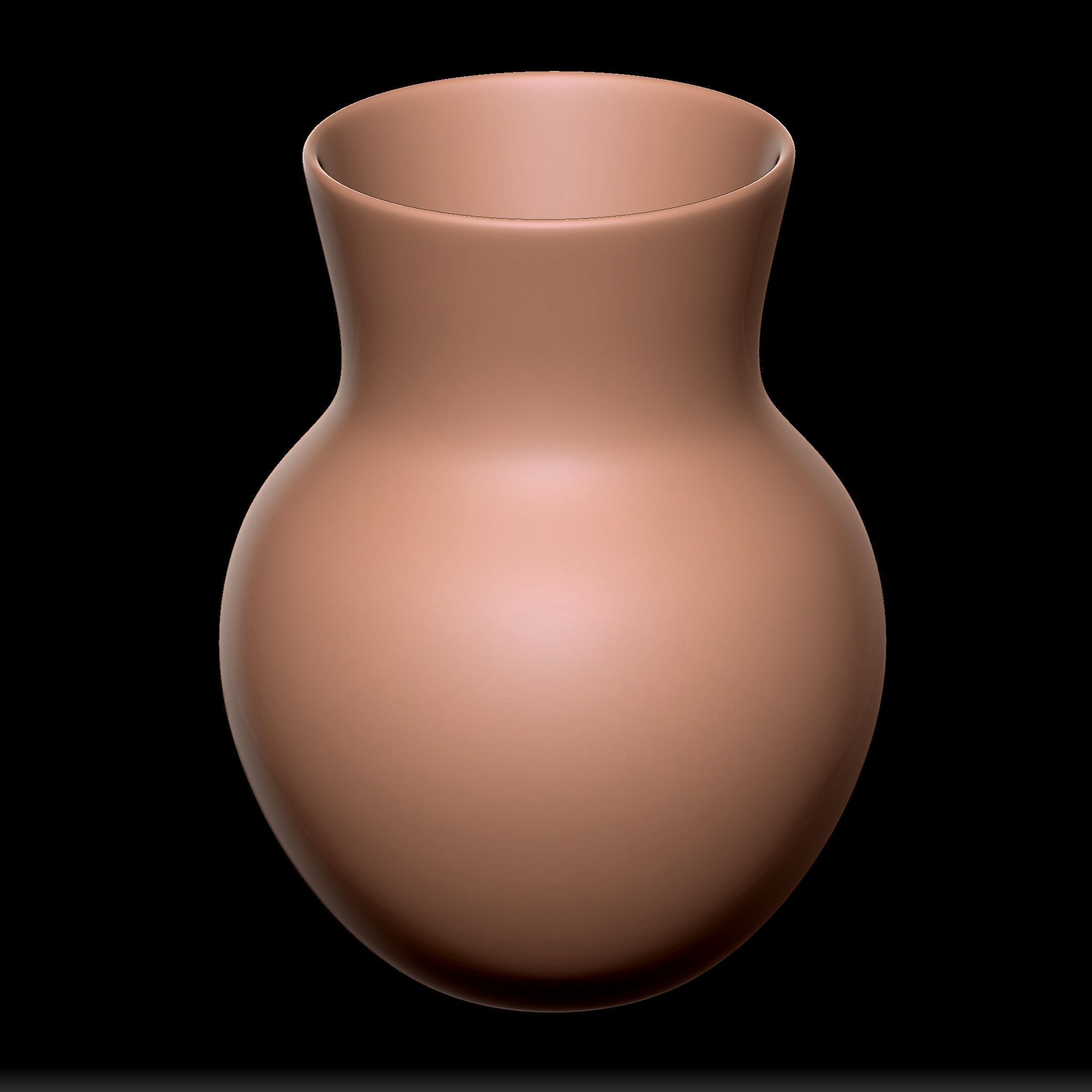 65 Clay Pot Base Mesh Low-poly 3D model_39