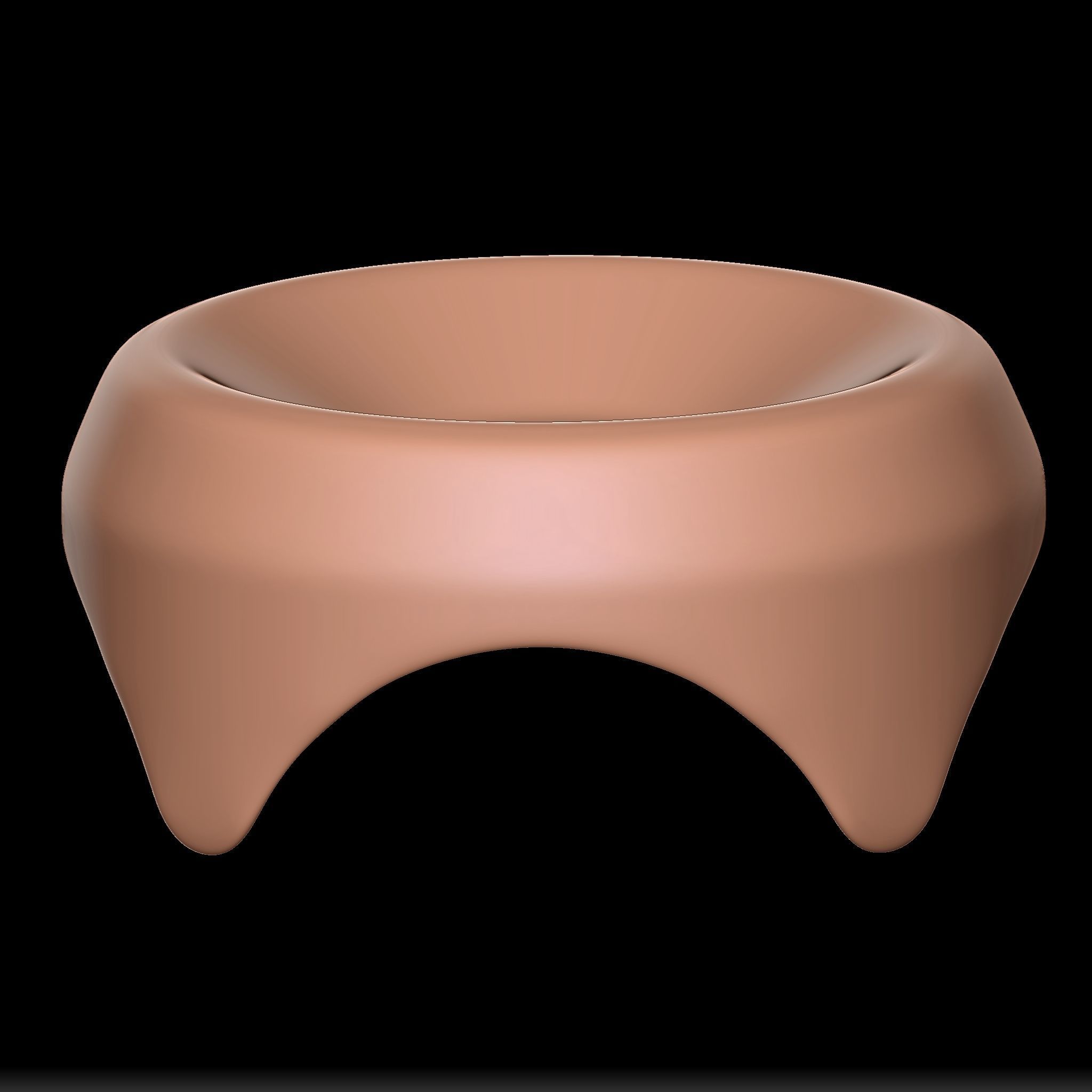 65 Clay Pot Base Mesh Low-poly 3D model_19