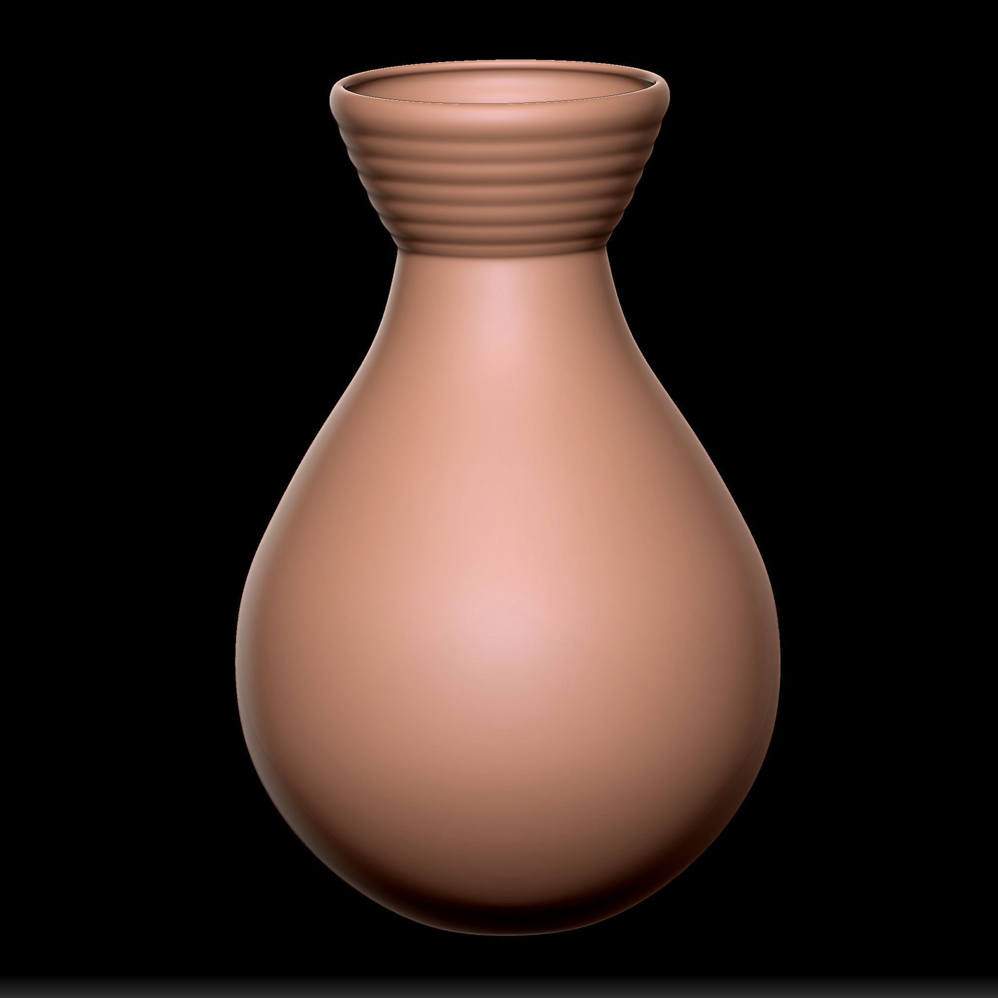 65 Clay Pot Base Mesh Low-poly 3D model_47