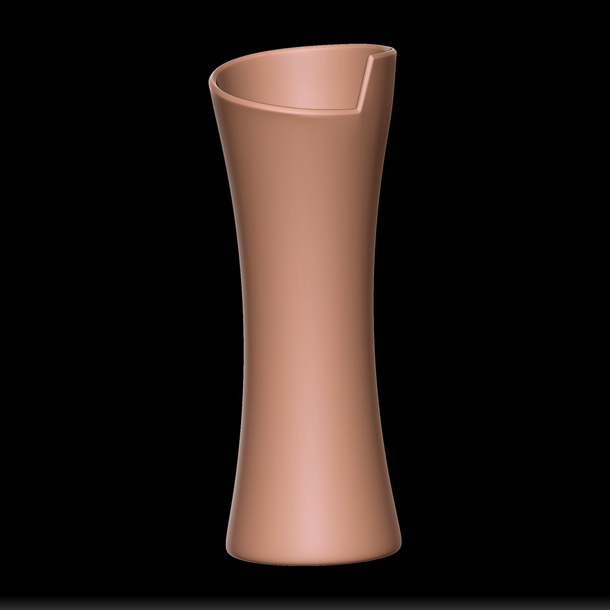 65 Clay Pot Base Mesh Low-poly 3D model_9