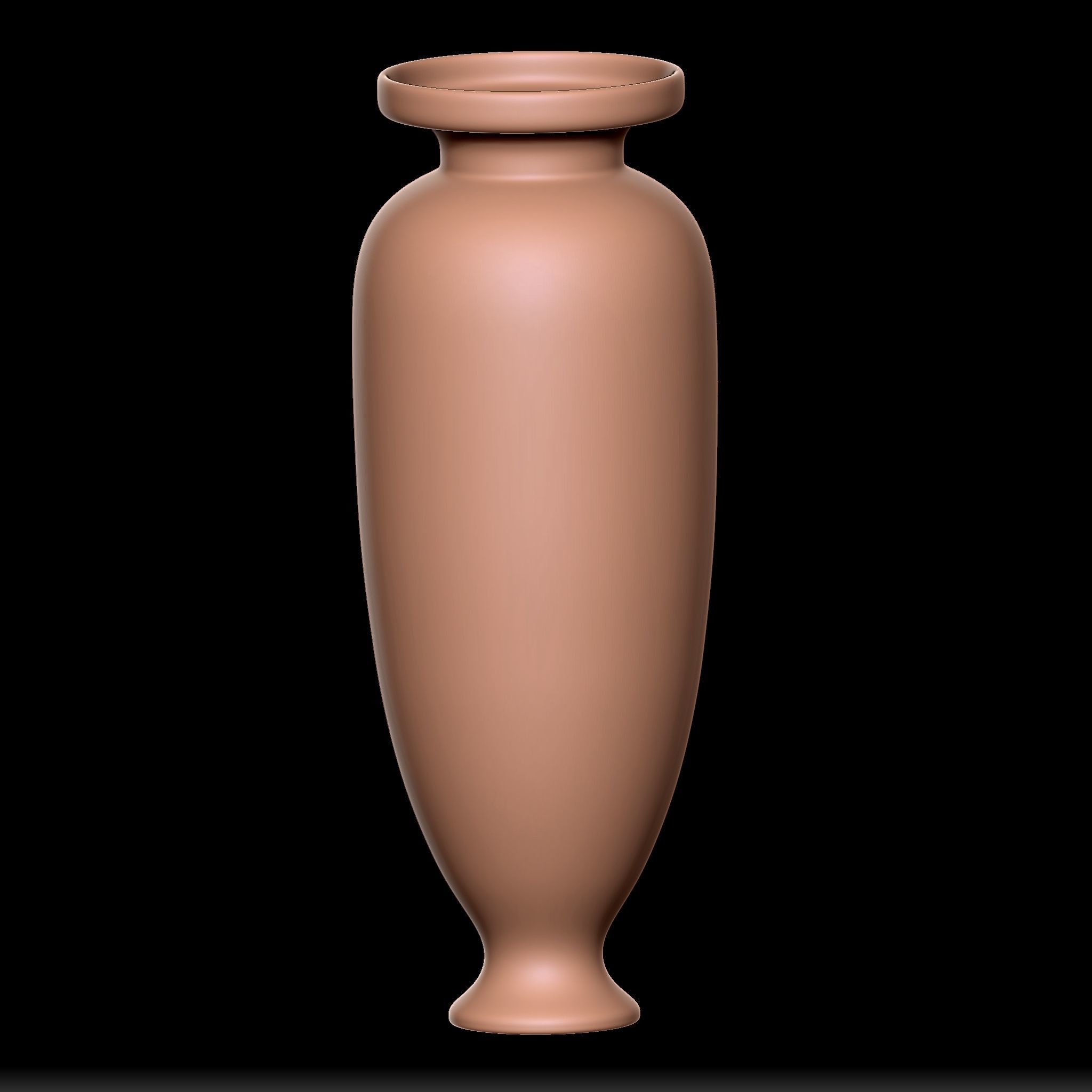 65 Clay Pot Base Mesh Low-poly 3D model_23