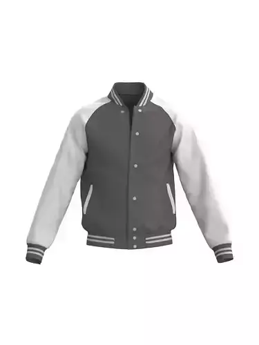 Male raglan varsity jecket