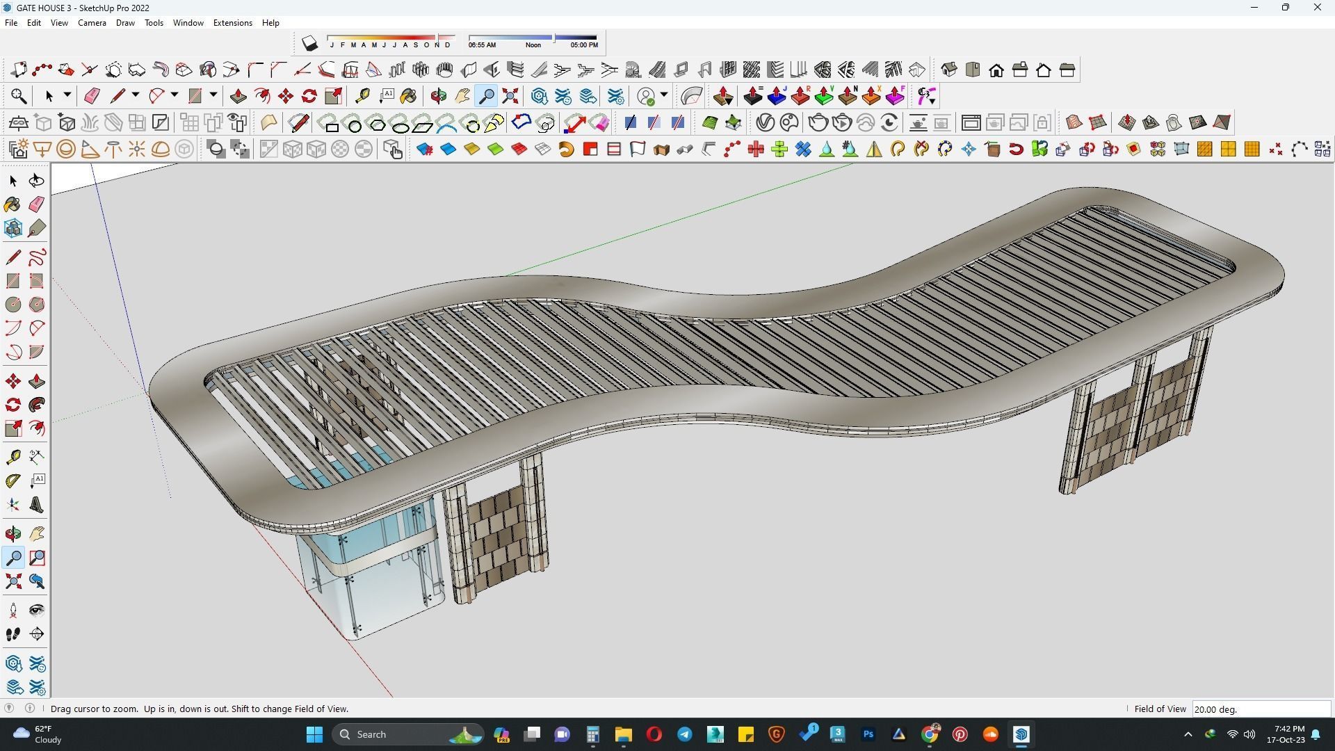 Gate house 3d model 3D model_6