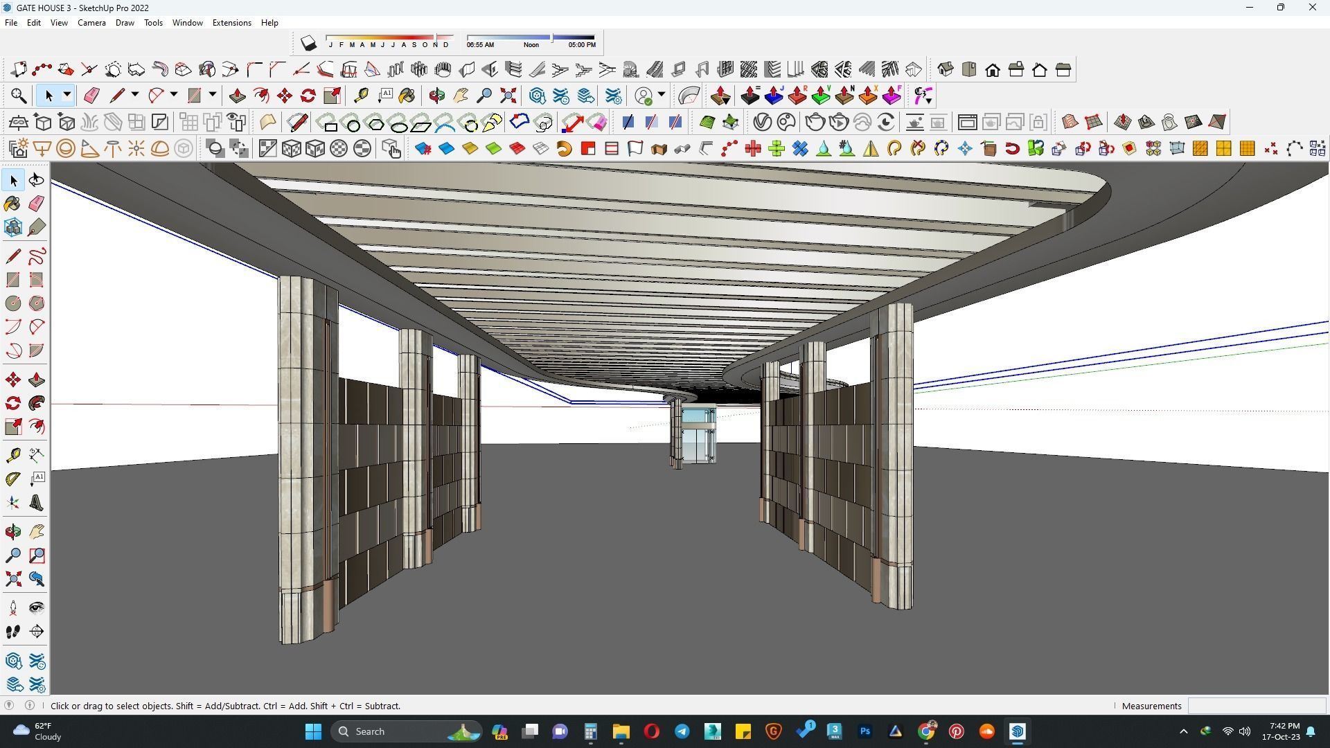 Gate house 3d model 3D model_1