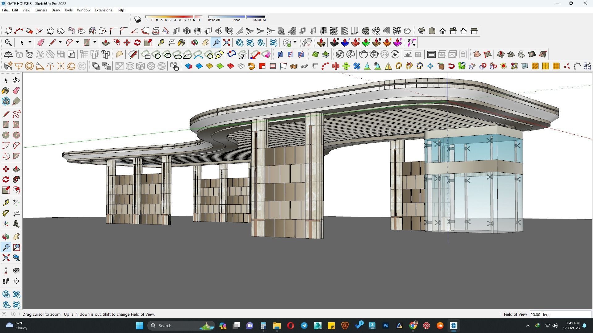 Gate house 3d model 3D model_4