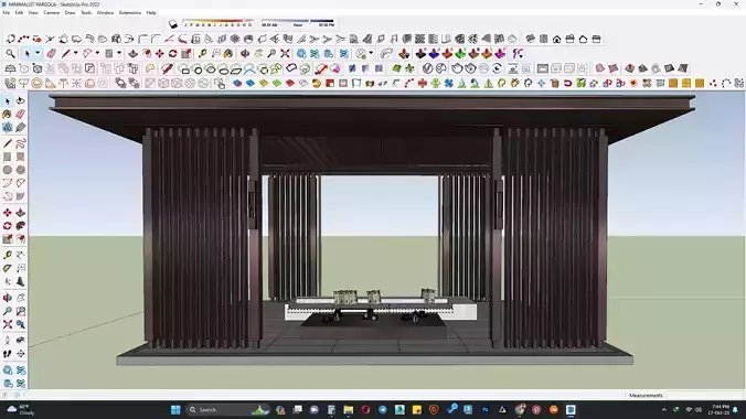 MINIMALIST PARGOLA 3D MODEL