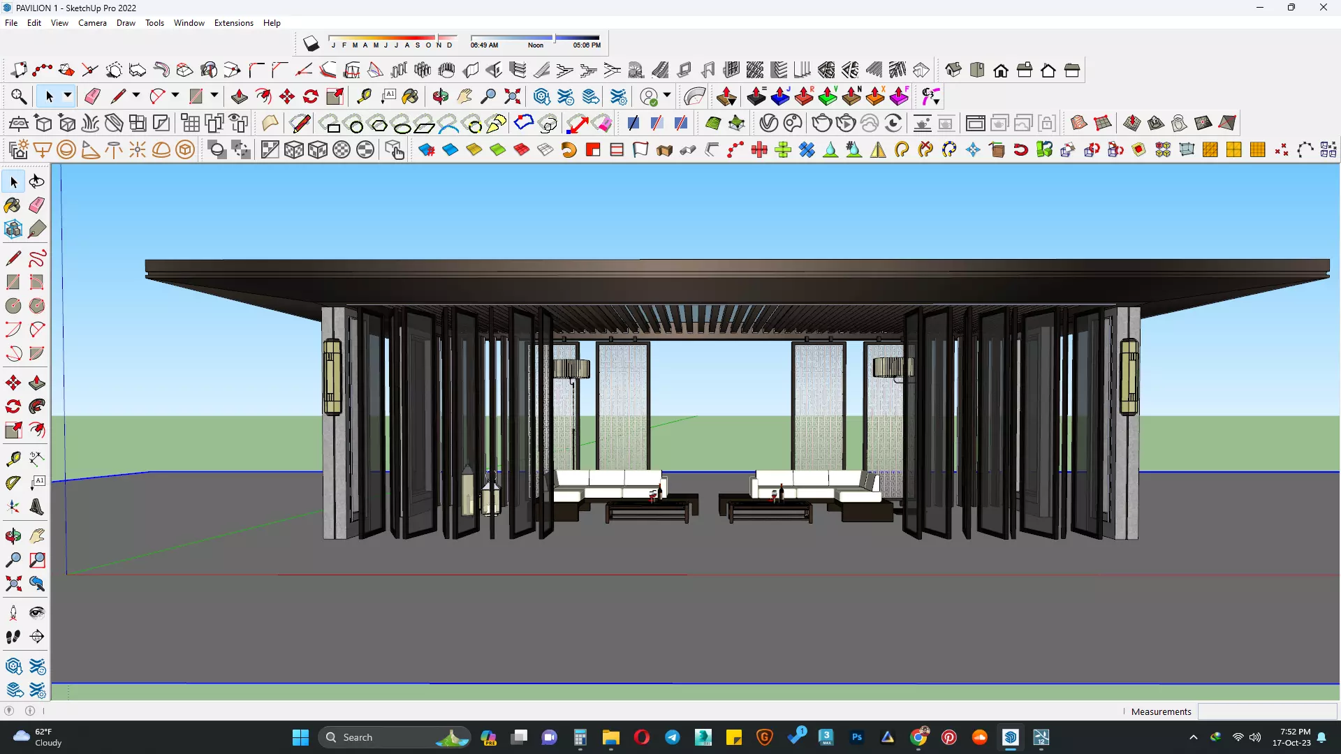 Pavilion 3d model 3D model_0