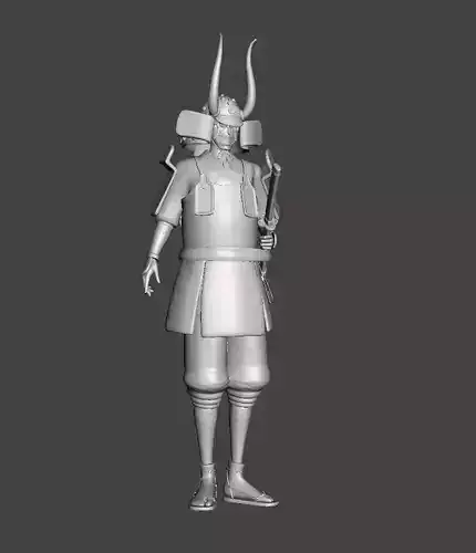 Kikunojo Samurai Costume 3D Model 3D print model