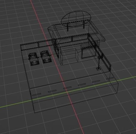 3D low poly grocery store  Low-poly 3D model_12