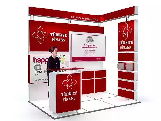 Exhibition Stand - ST008 3D model