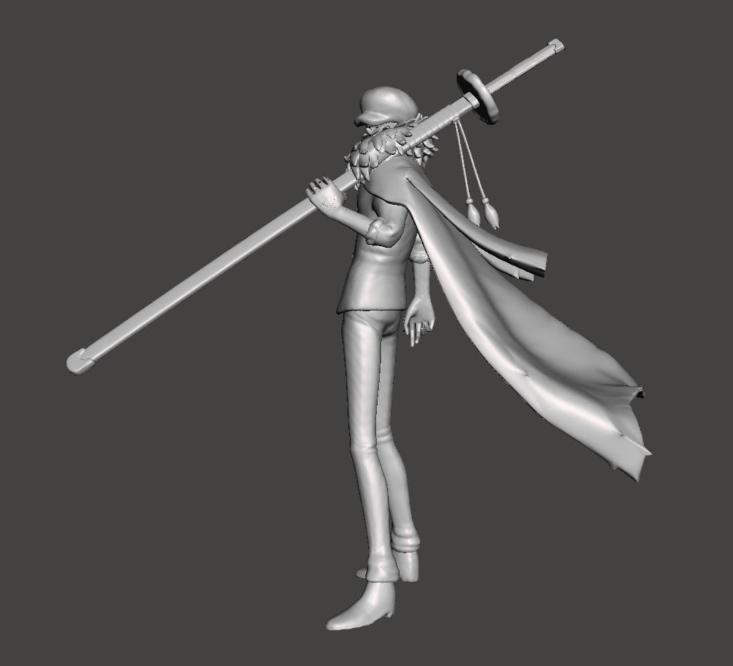 Trafalgar D Law 3D Model 3D print model_1