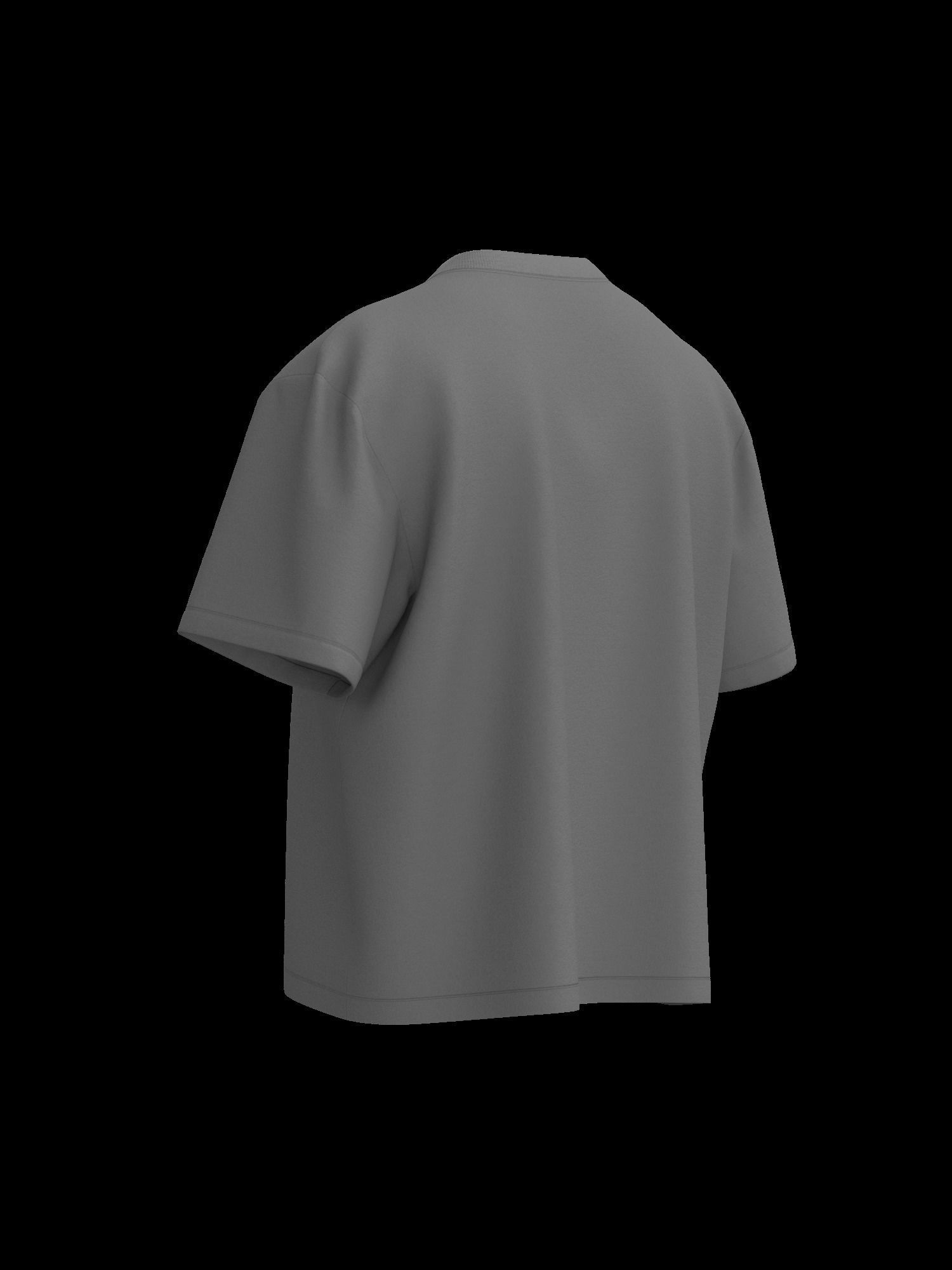 Male oversized tshirt free 3D model rigged | CGTrader