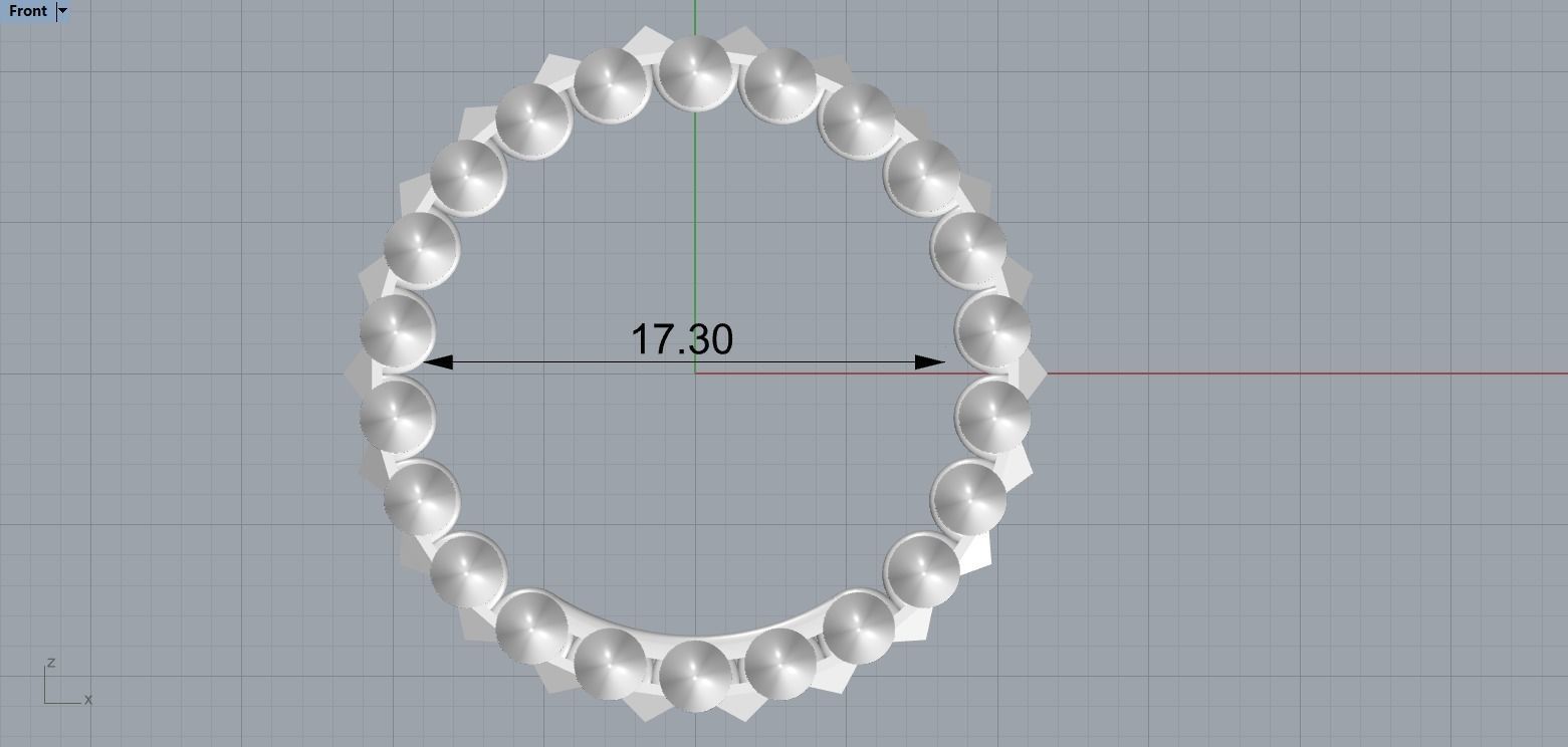 CLASH DE CARTIE RING  SIZE 7 3D print model_11
