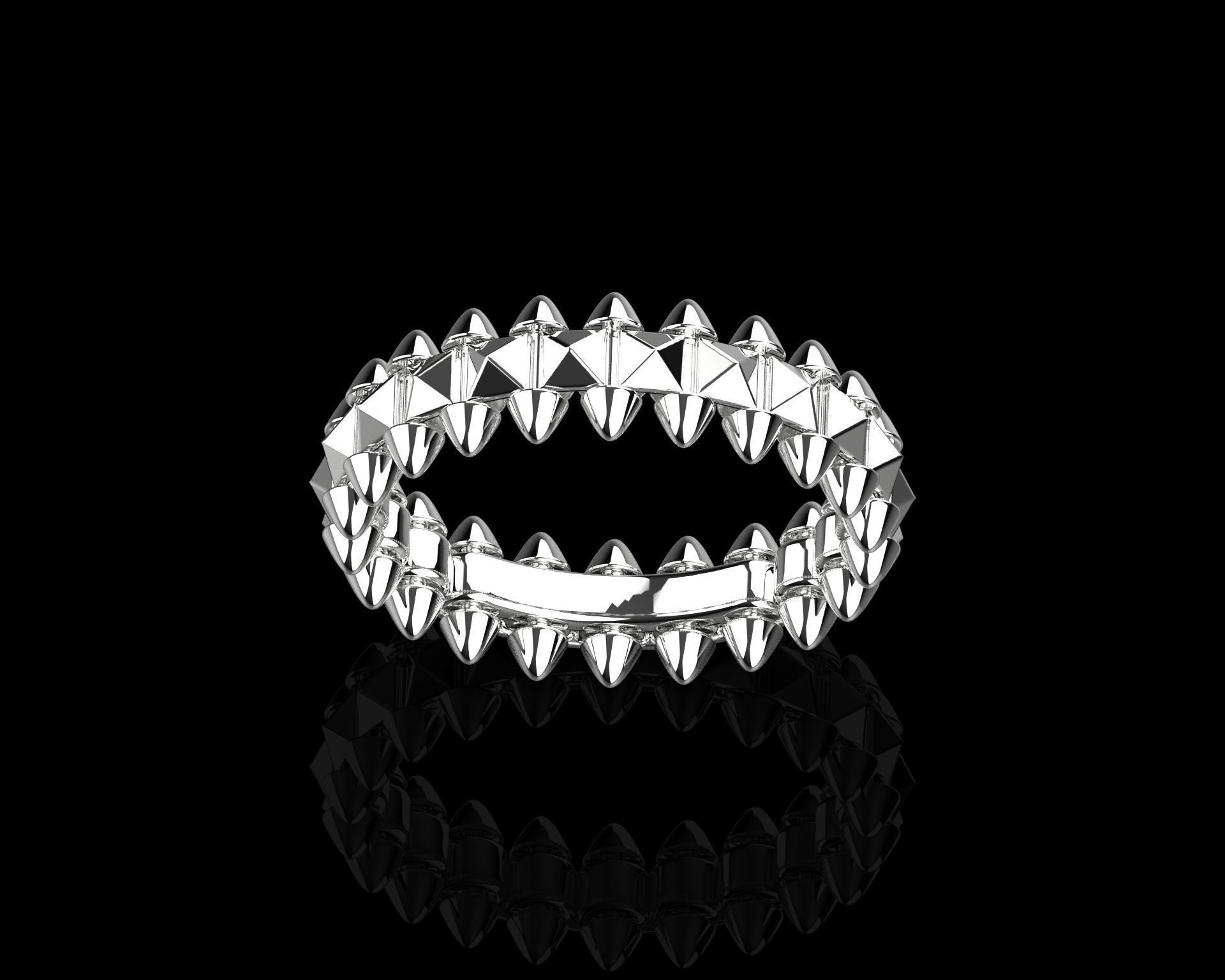 CLASH DE CARTIE RING  SIZE 7 3D print model_14