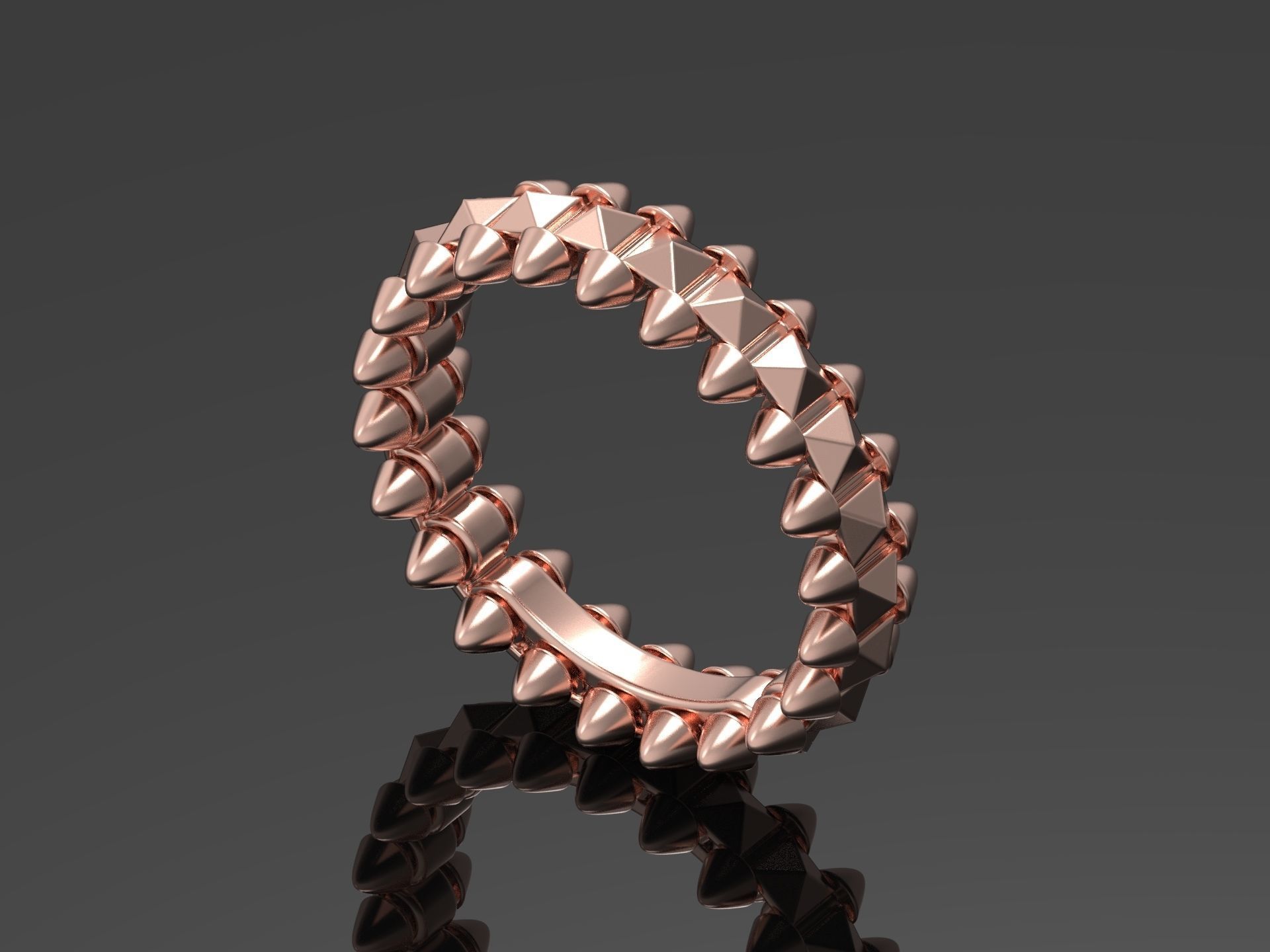 CLASH DE CARTIE RING  SIZE 7 3D print model_2