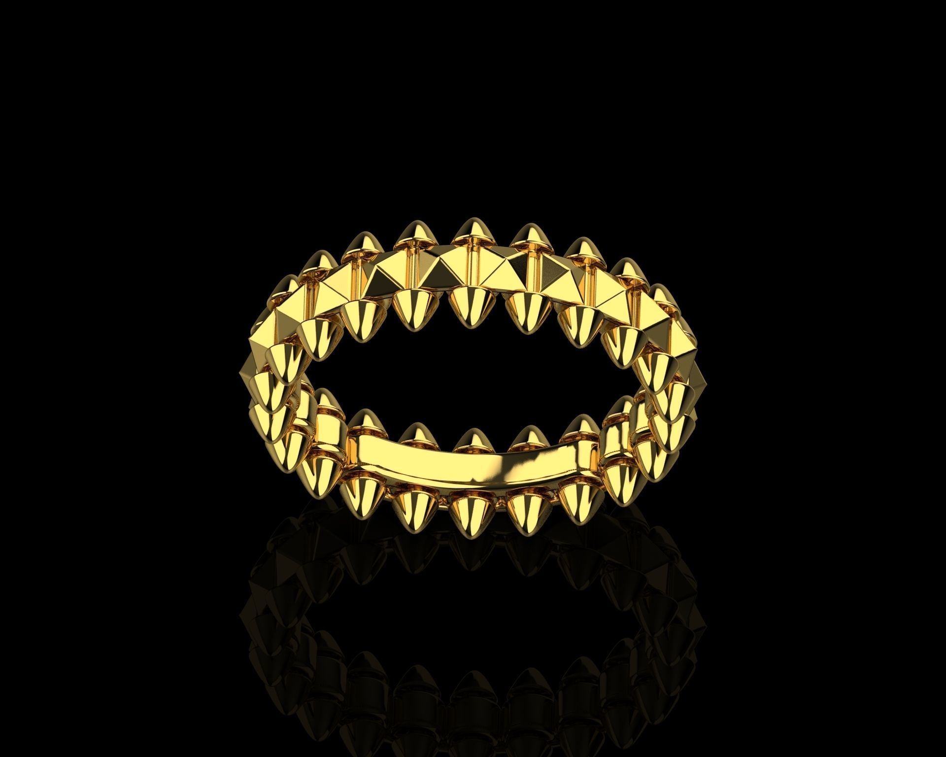 CLASH DE CARTIE RING  SIZE 7 3D print model_13
