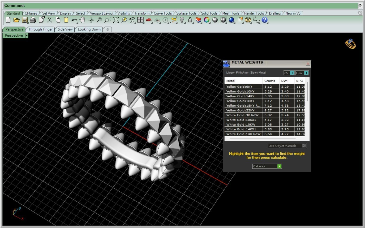 CLASH DE CARTIE RING  SIZE 7 3D print model_8