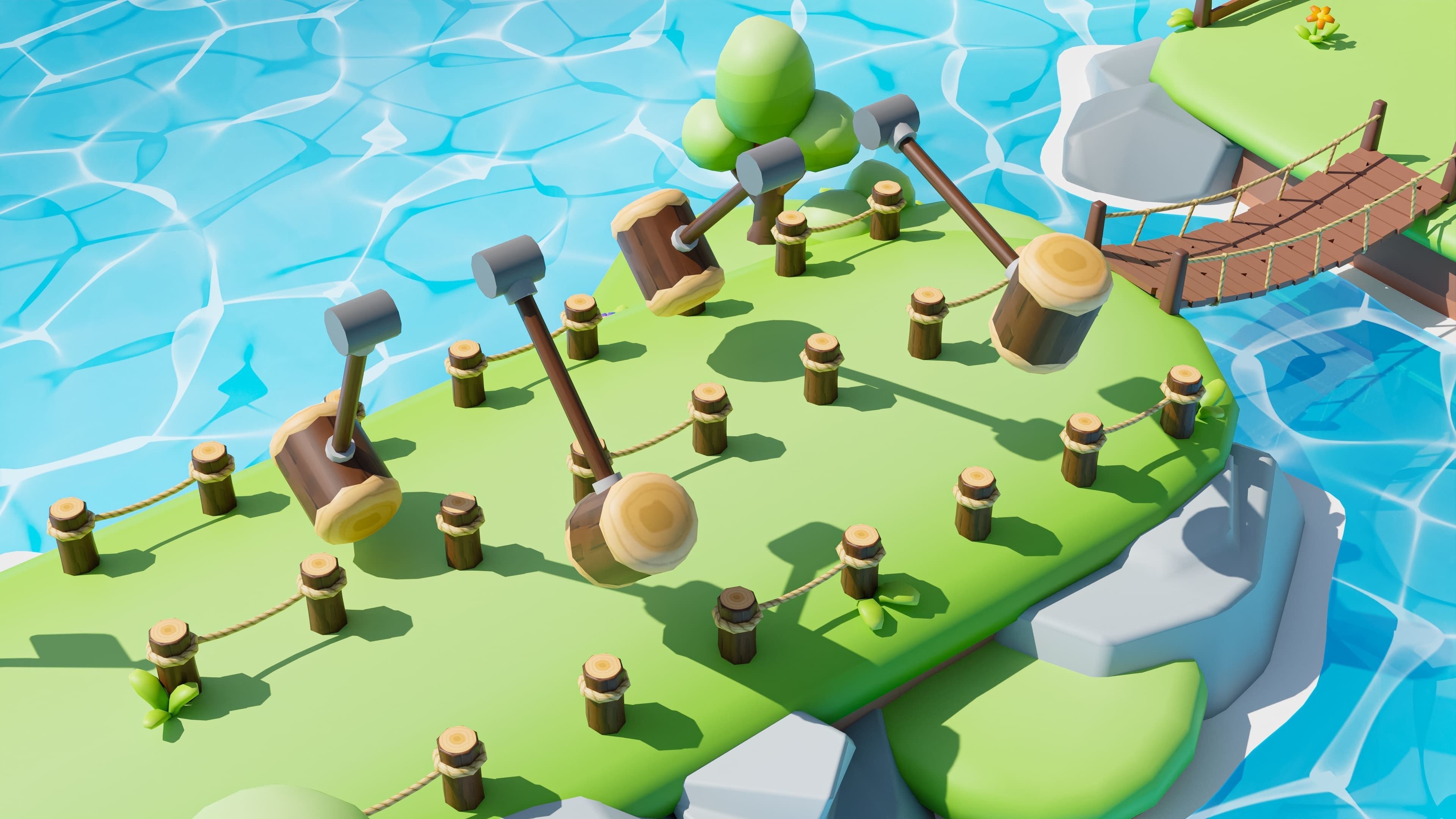 Platformer Deathrun Low-poly 3D model_45