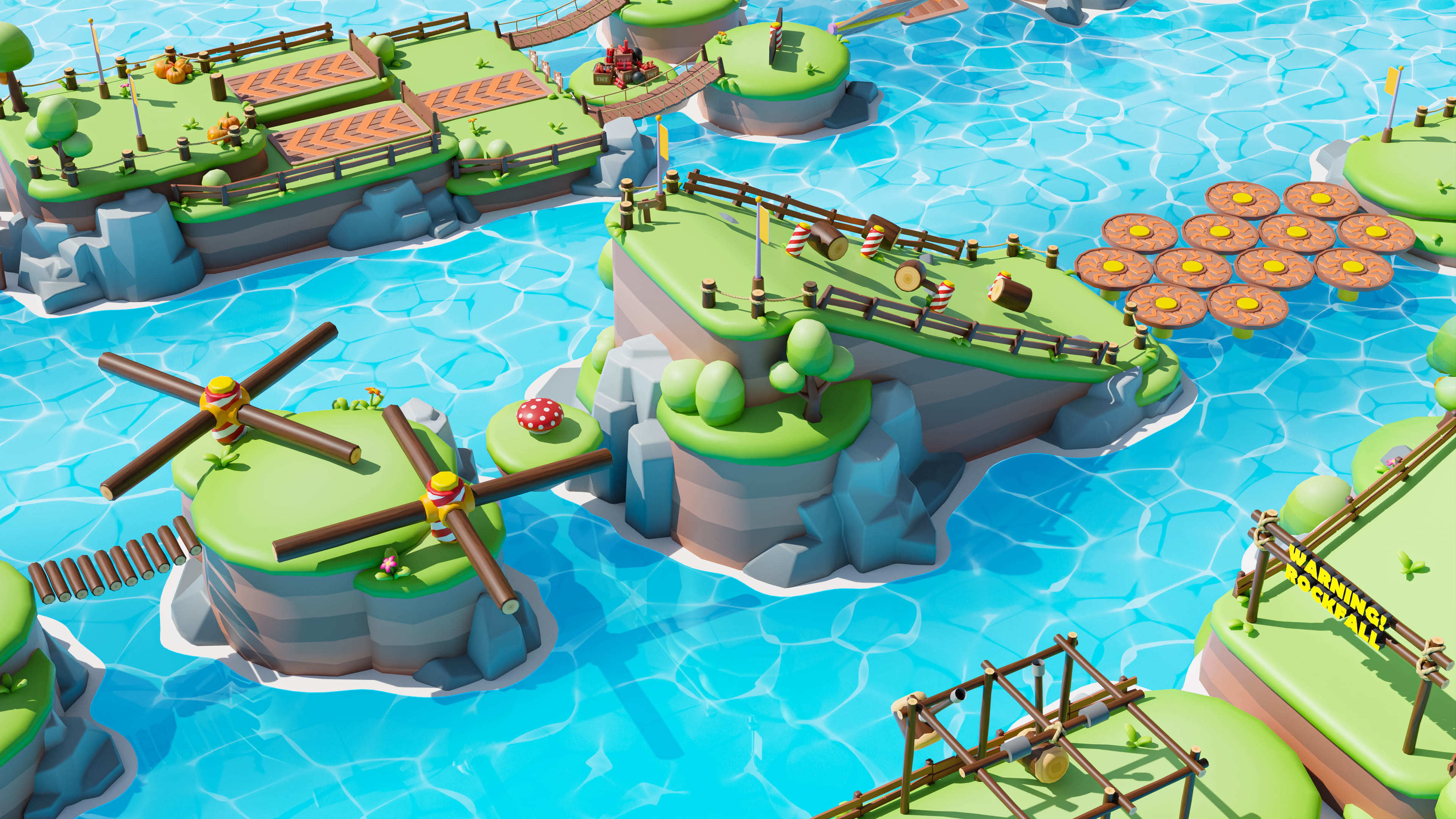 Platformer Deathrun Low-poly 3D model_29