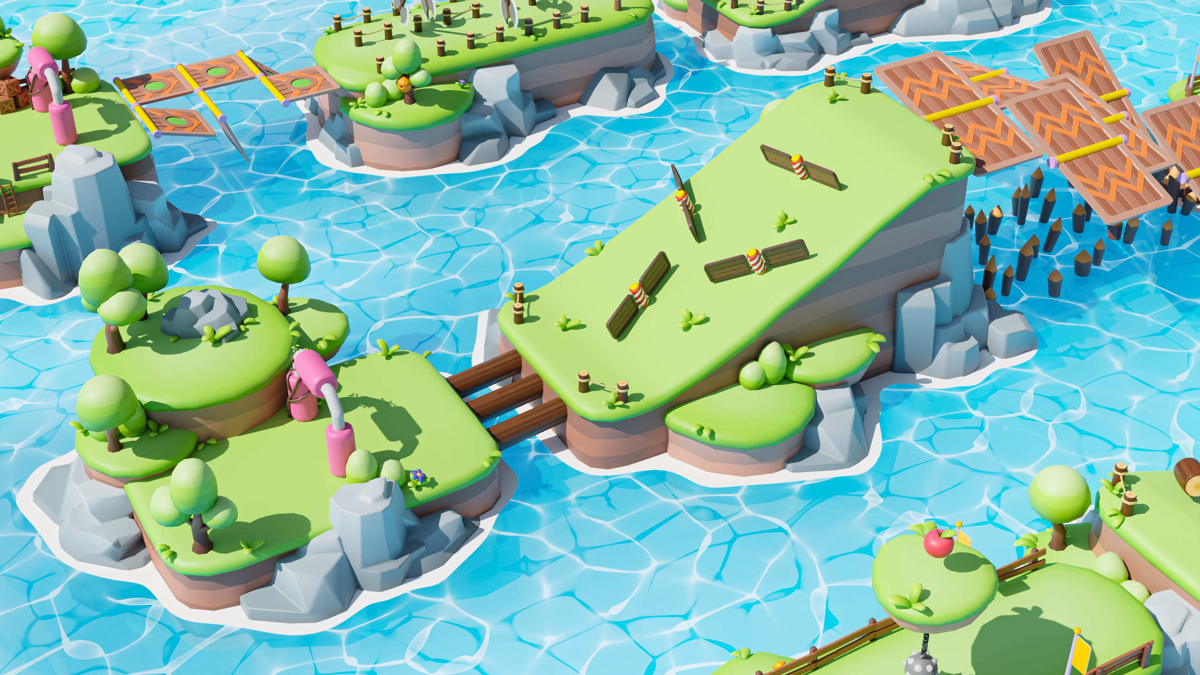 Platformer Deathrun Low-poly 3D model_38