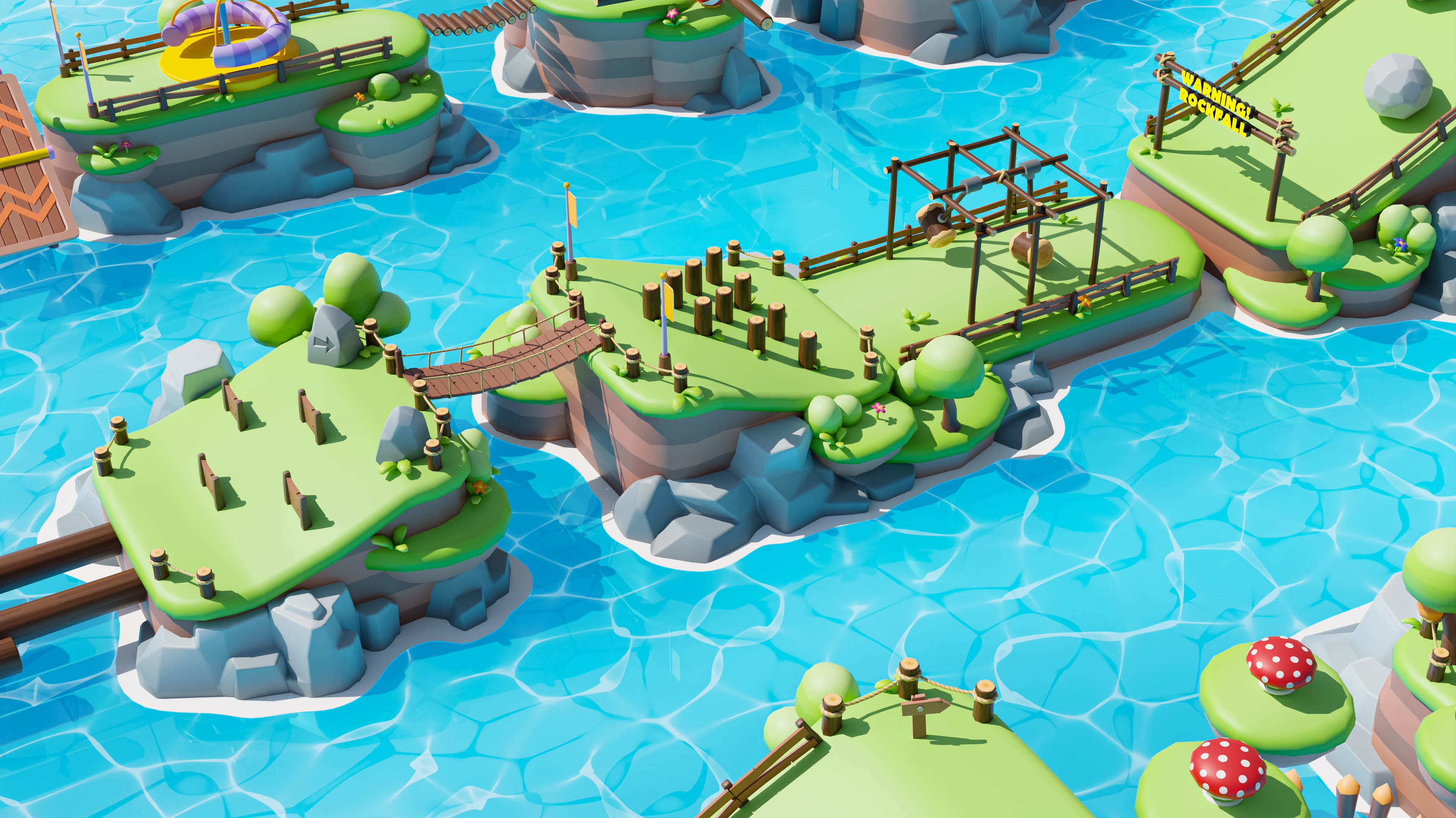 Platformer Deathrun Low-poly 3D model_12