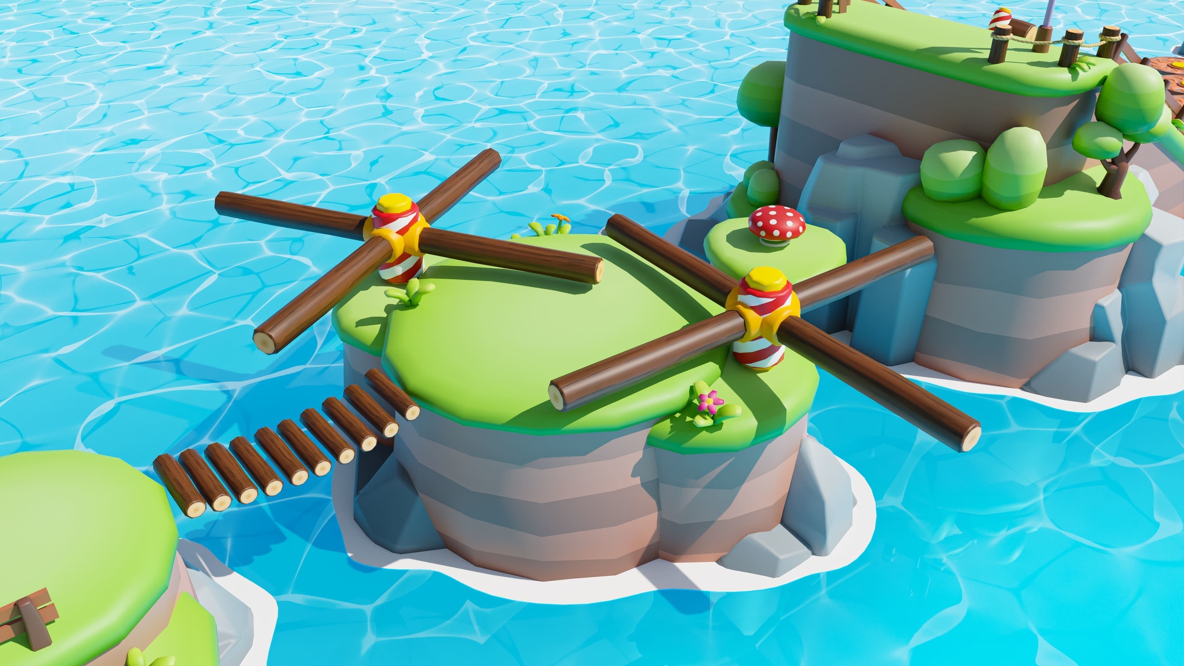 Platformer Deathrun Low-poly 3D model_28