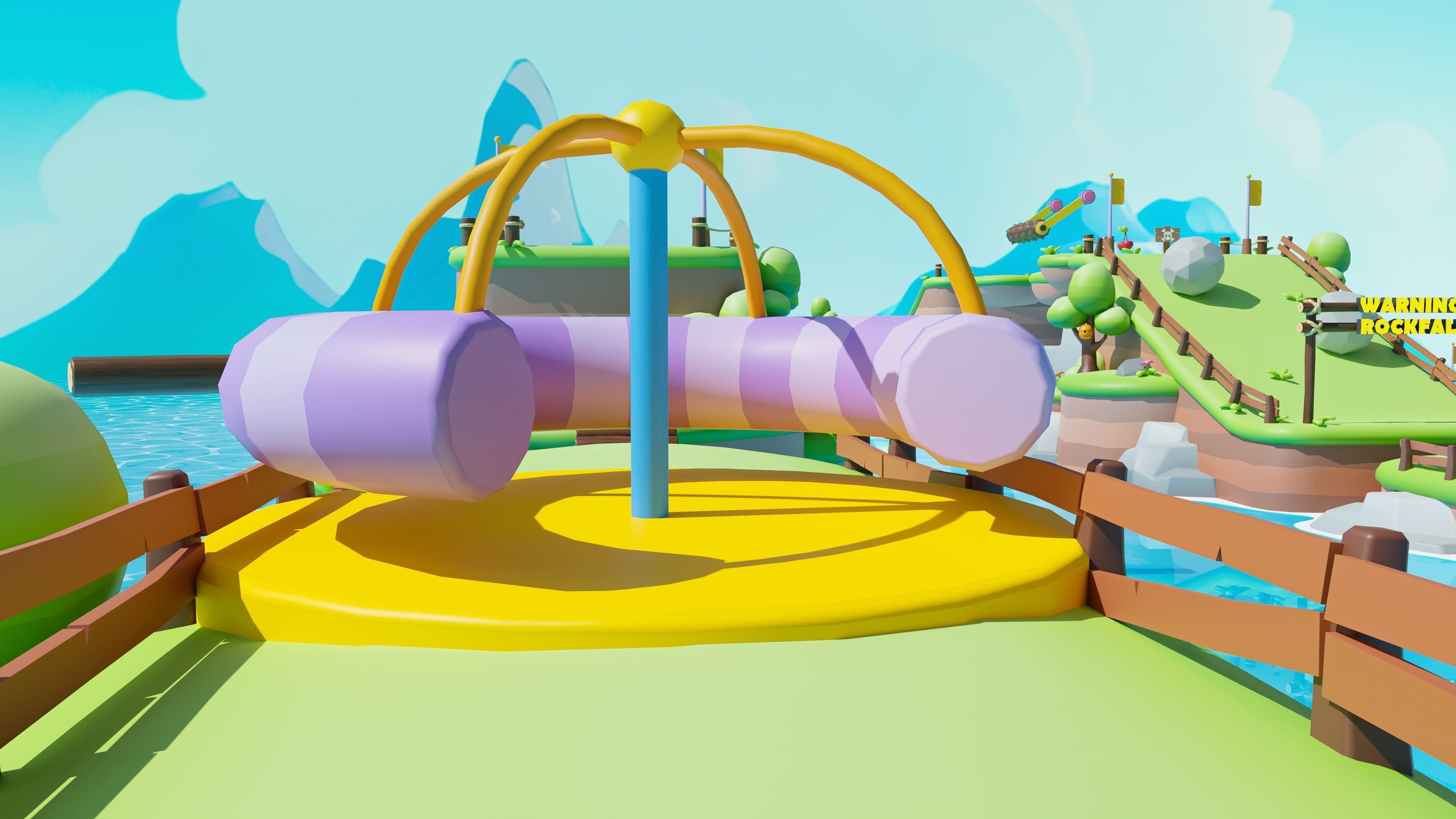 Platformer Deathrun Low-poly 3D model_42