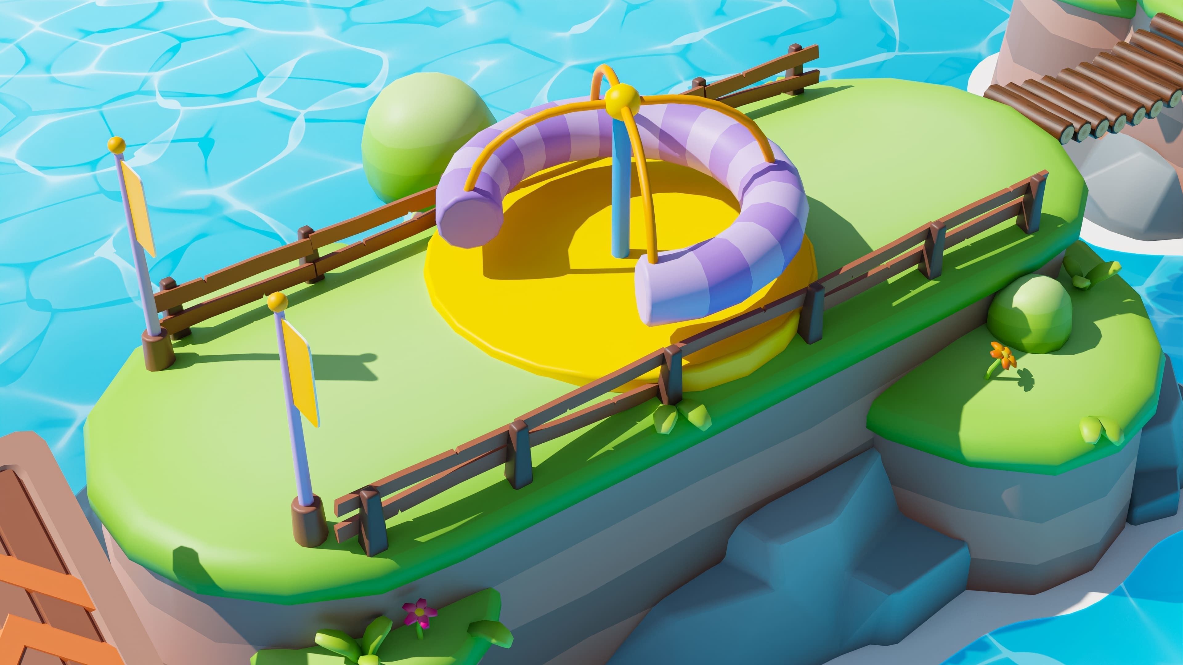 Platformer Deathrun Low-poly 3D model_46