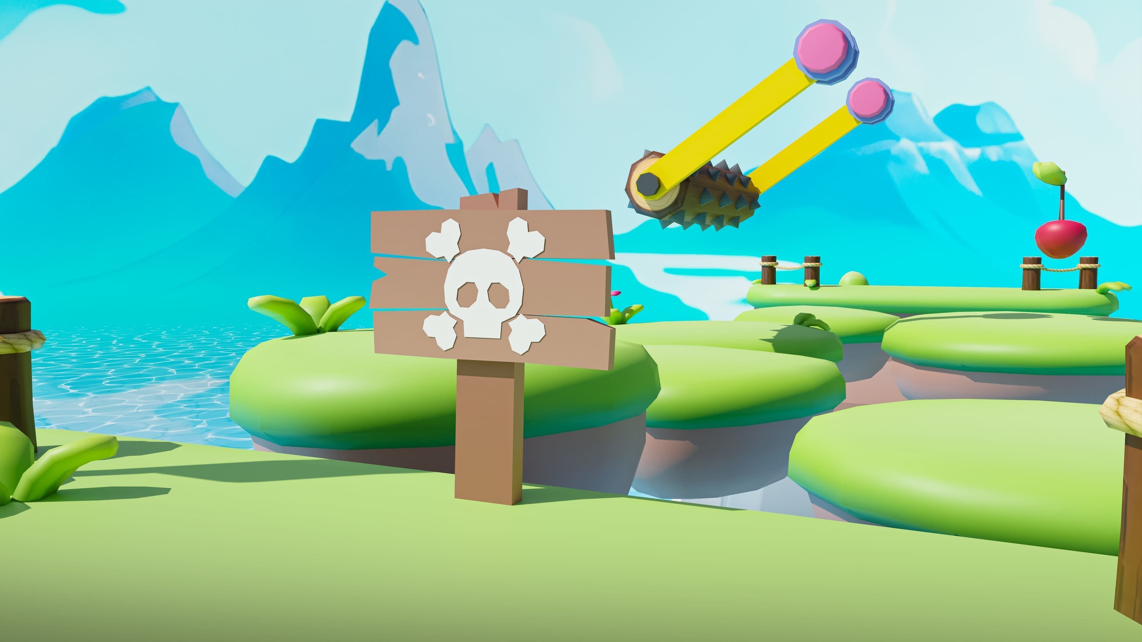 Platformer Deathrun Low-poly 3D model_16