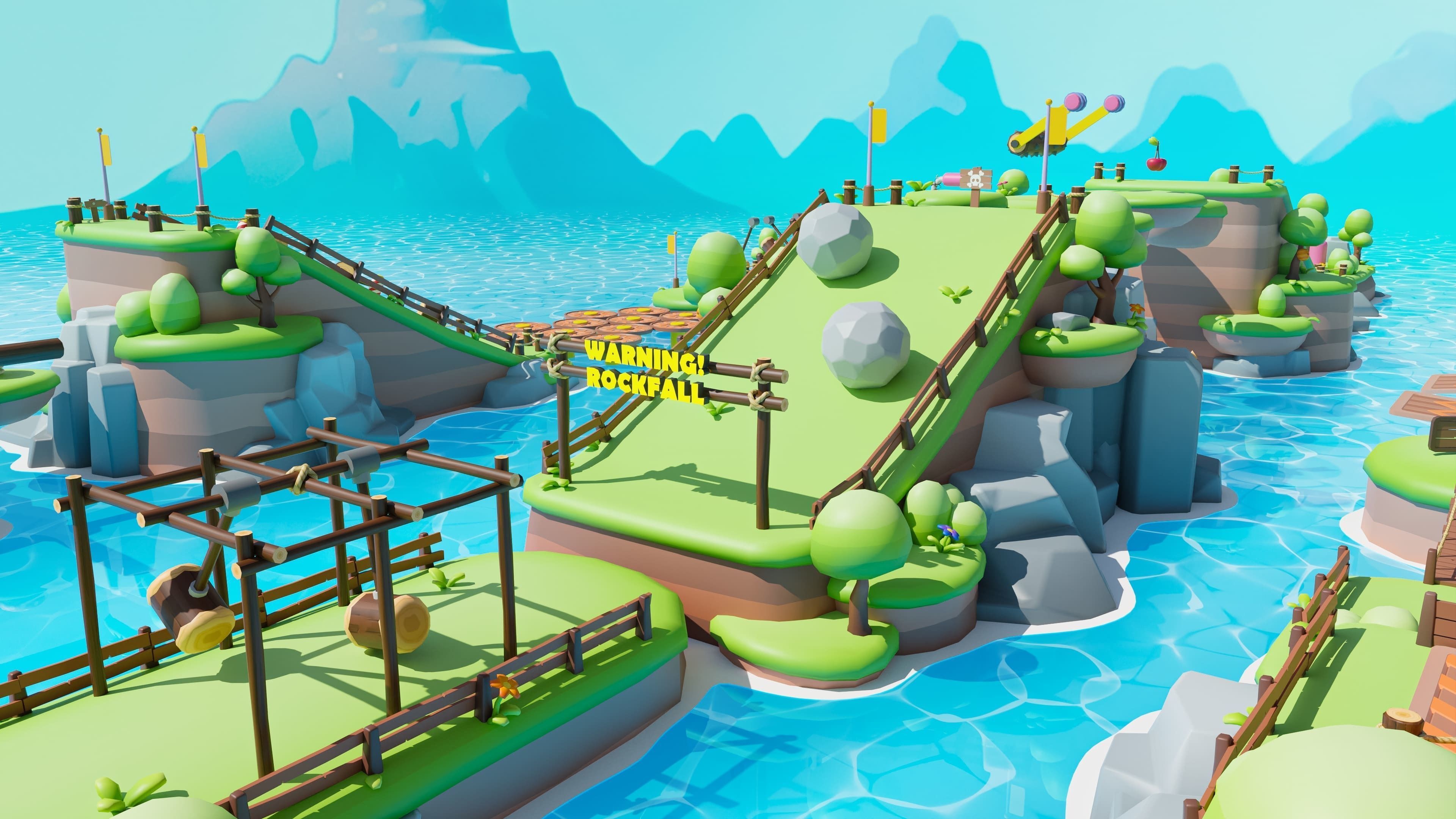 Platformer Deathrun Low-poly 3D model_10