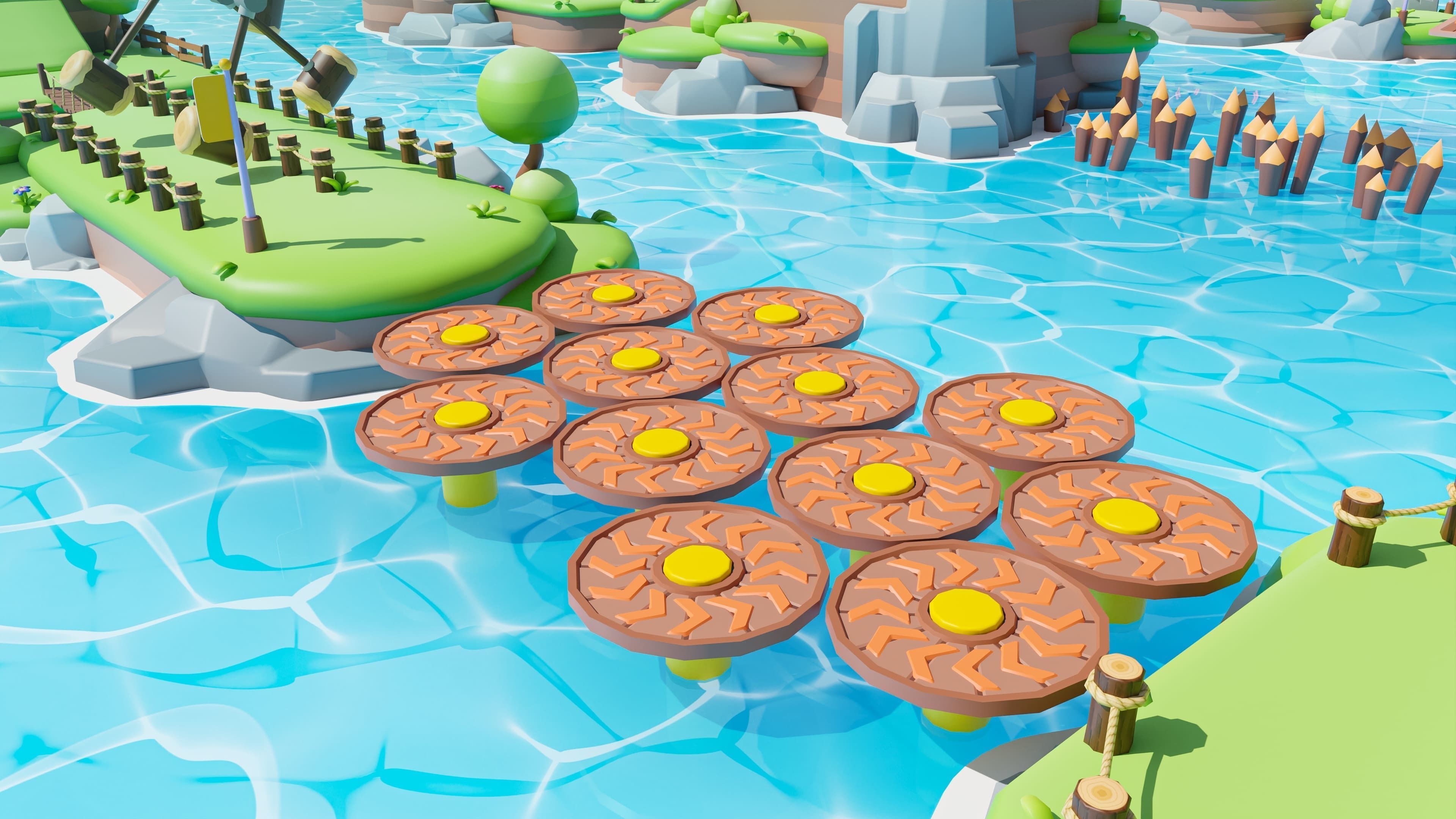 Platformer Deathrun Low-poly 3D model_30