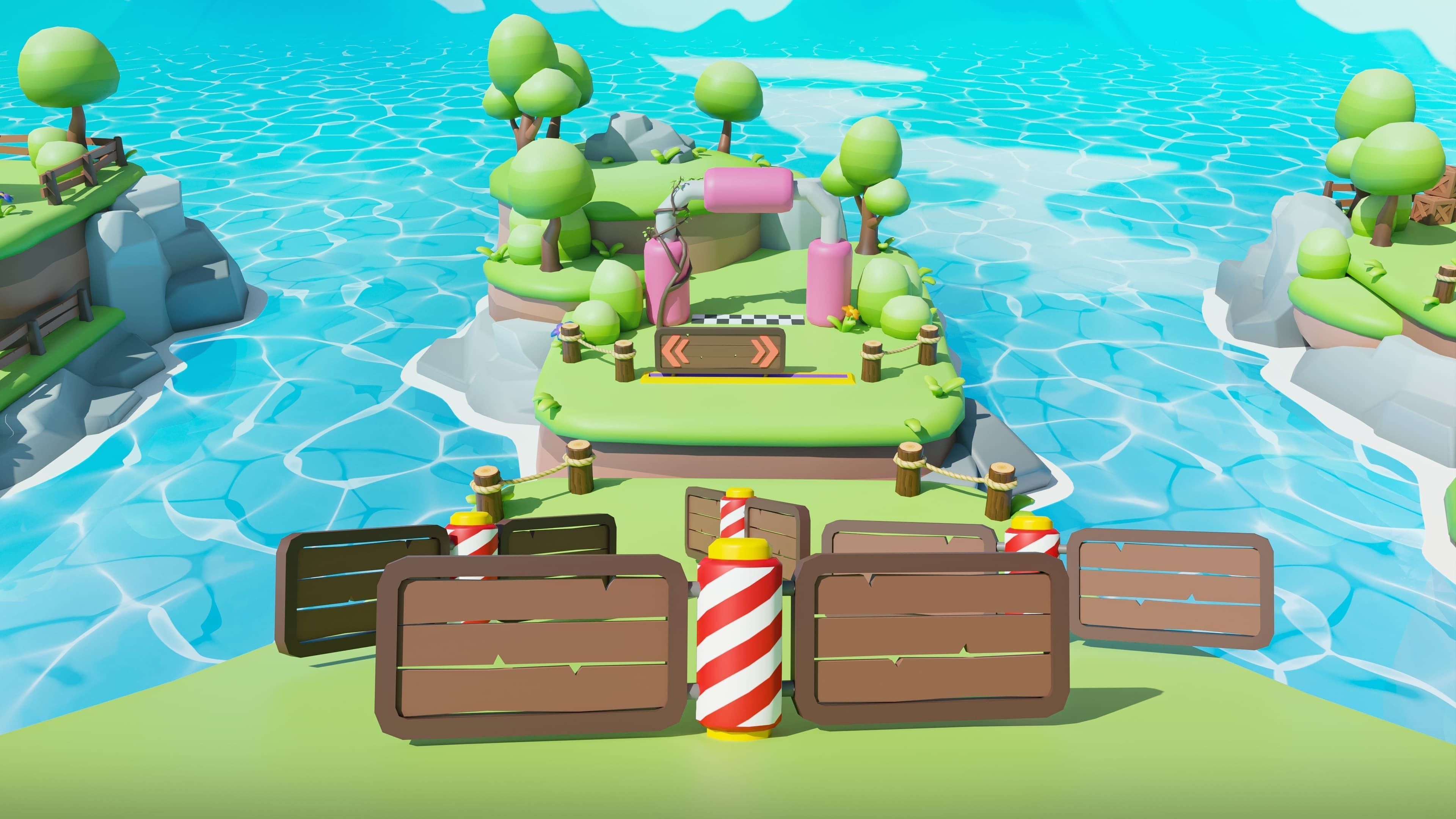 Platformer Deathrun Low-poly 3D model_37