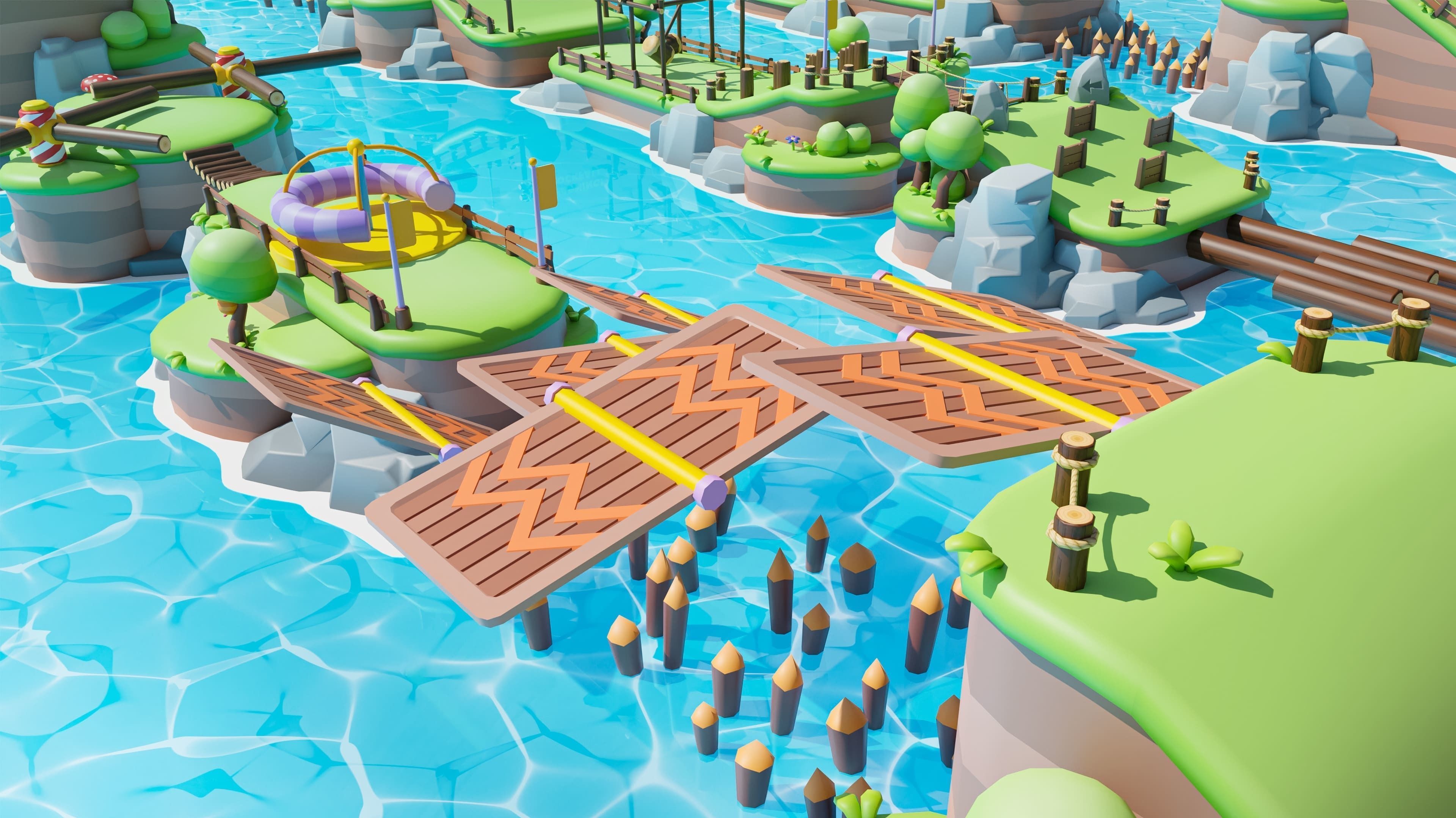 Platformer Deathrun Low-poly 3D model_27