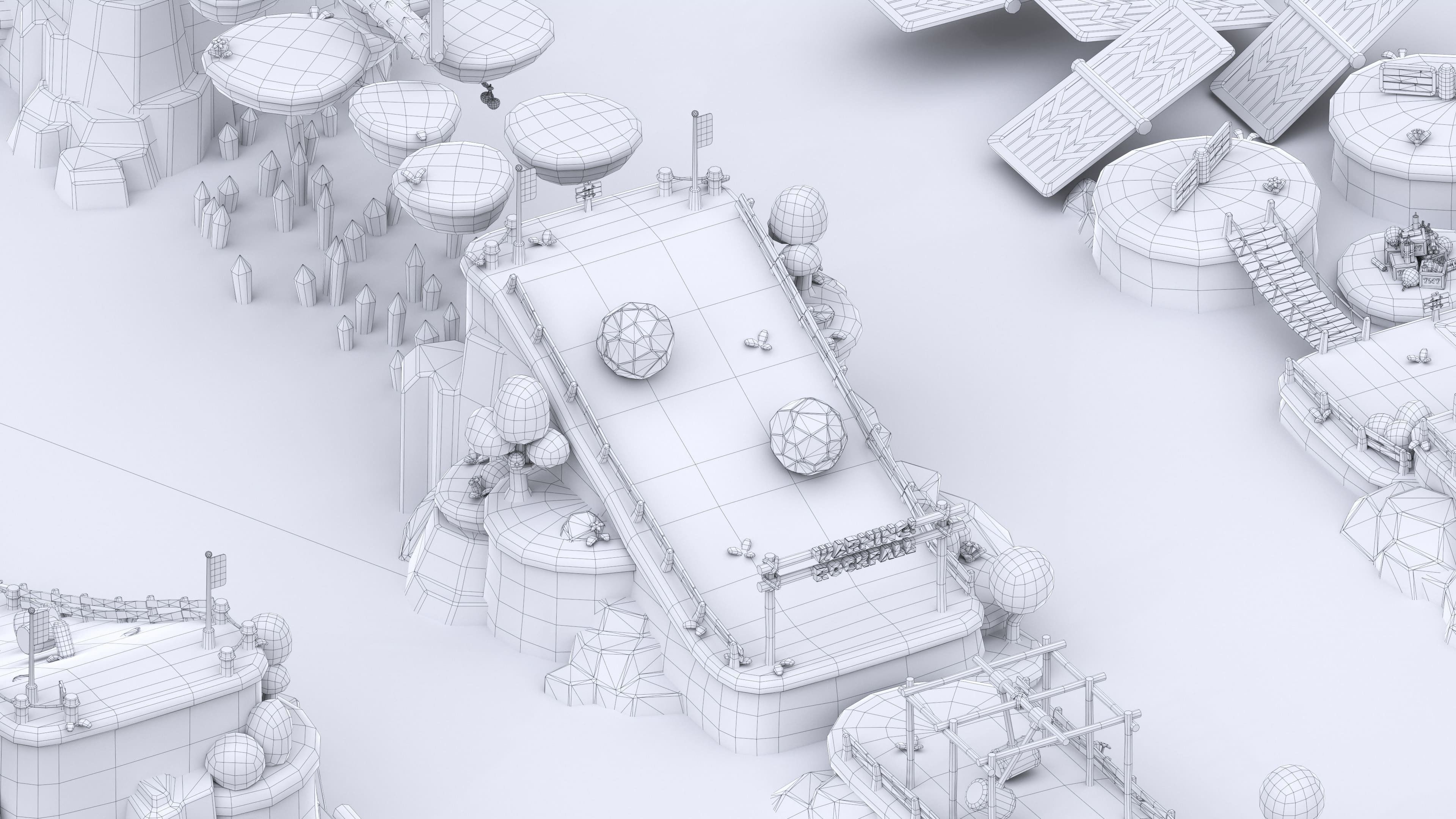 Platformer Deathrun Low-poly 3D model_52