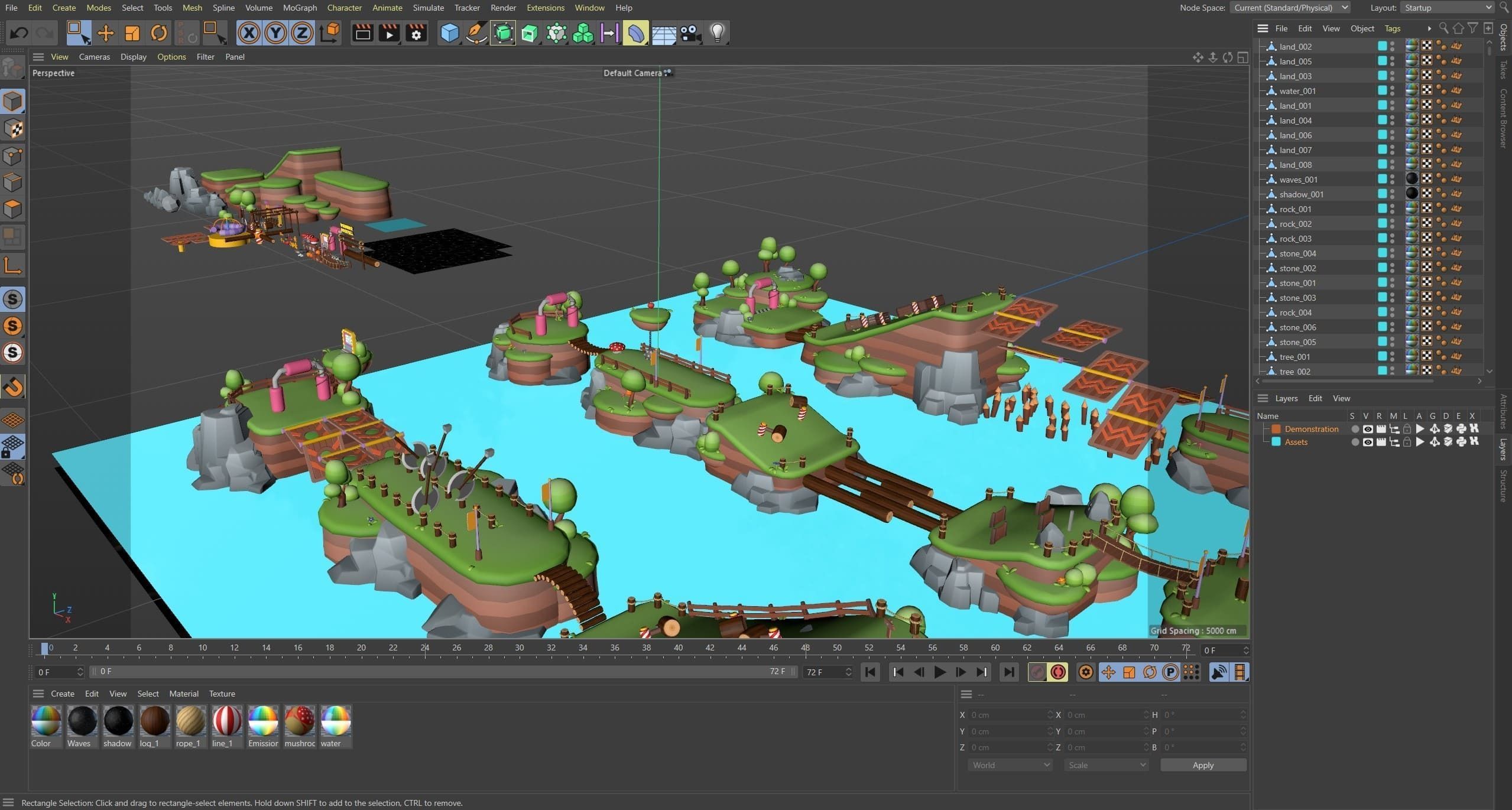 Platformer Deathrun Low-poly 3D model_48