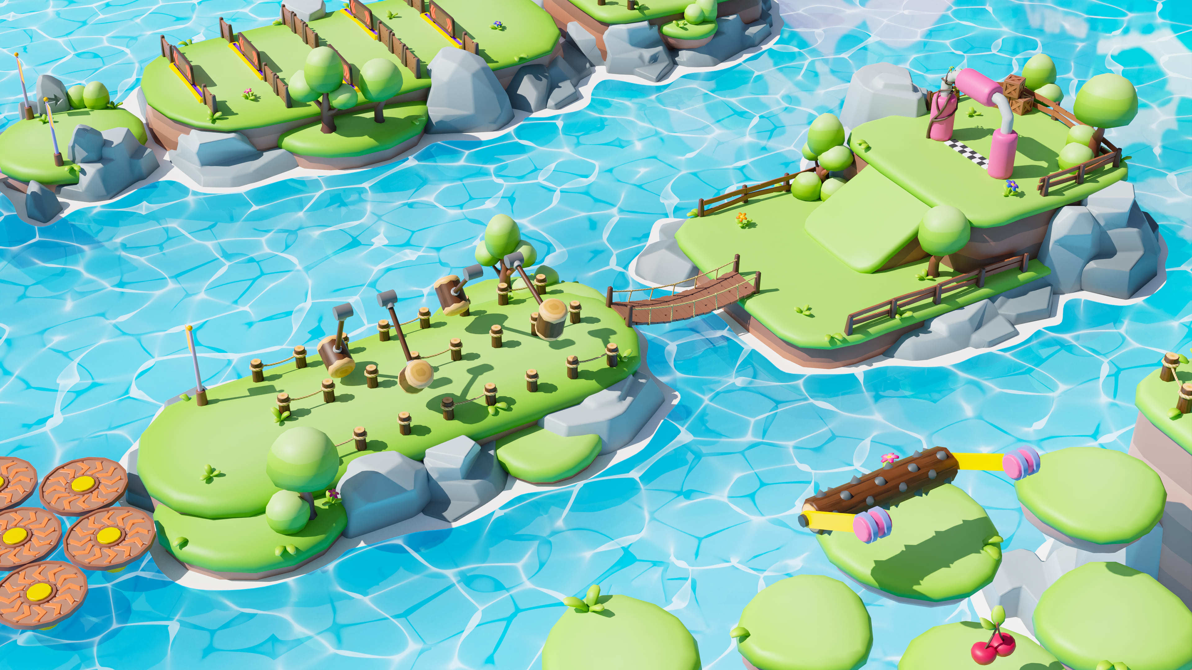 Platformer Deathrun Low-poly 3D model_21