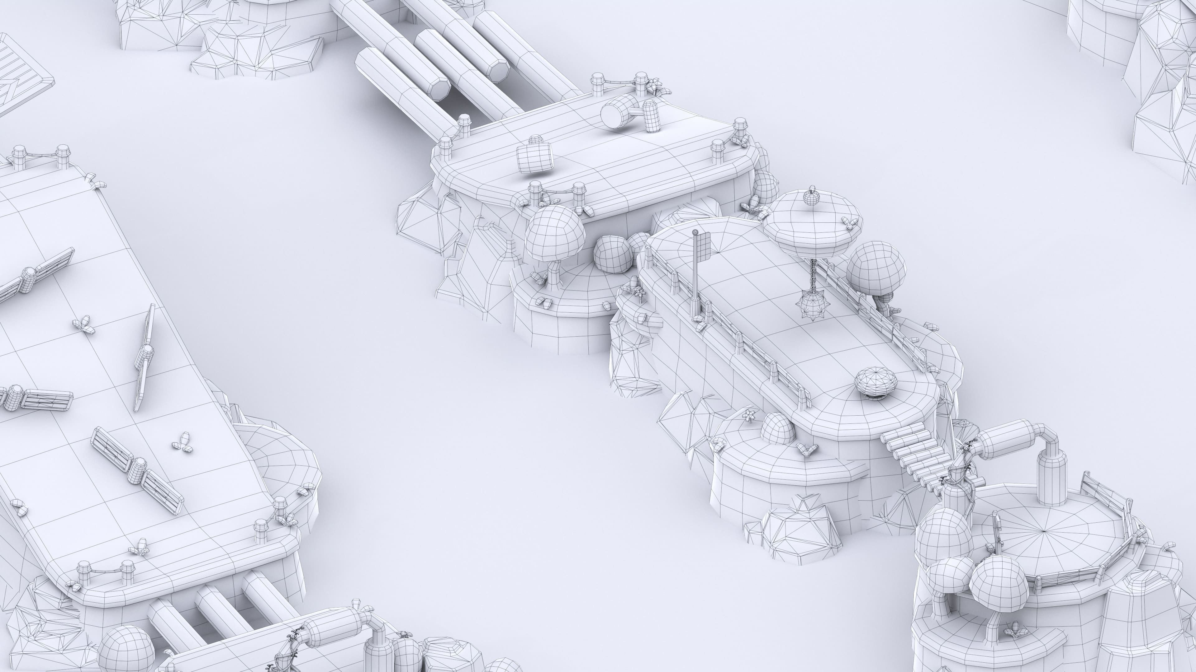 Platformer Deathrun Low-poly 3D model_51