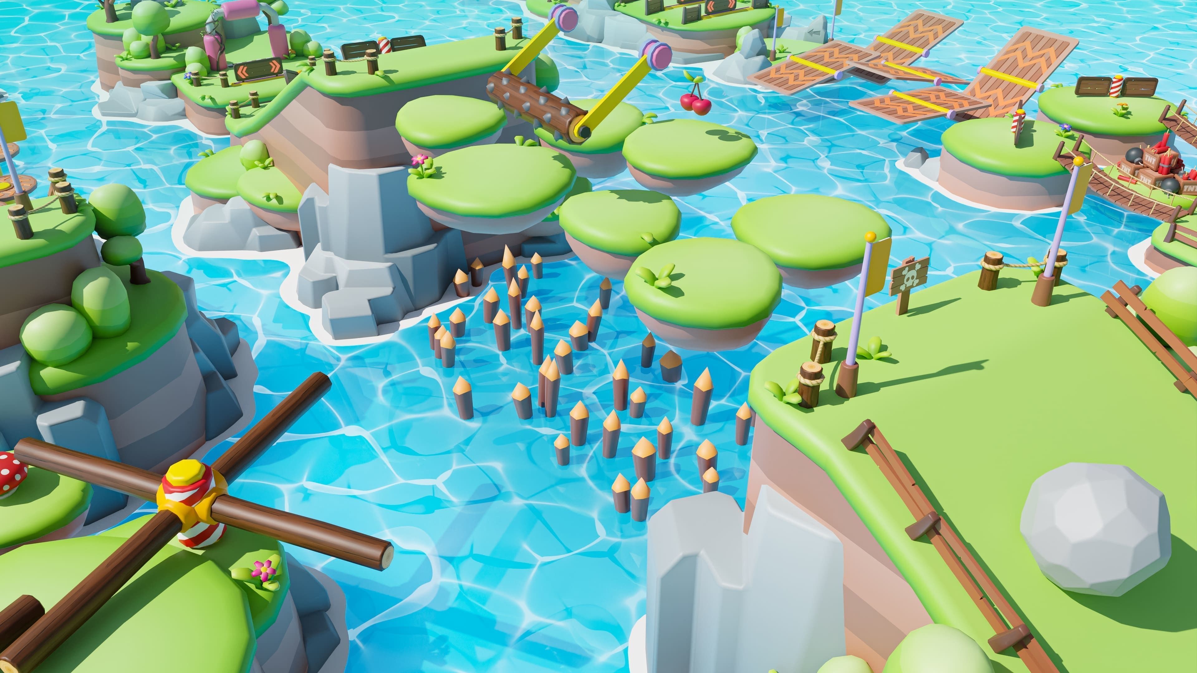 Platformer Deathrun Low-poly 3D model_44