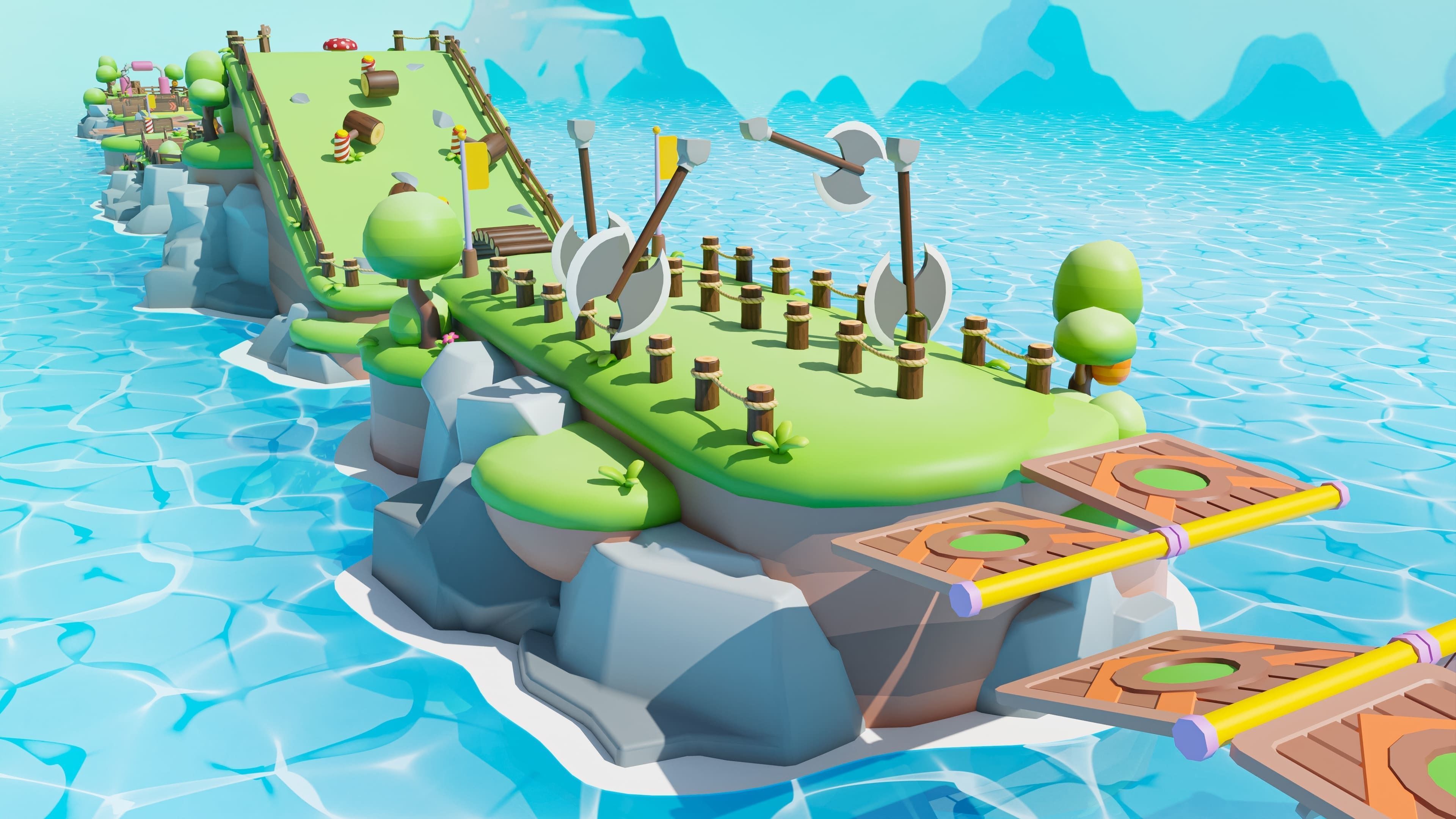 Platformer Deathrun Low-poly 3D model_15