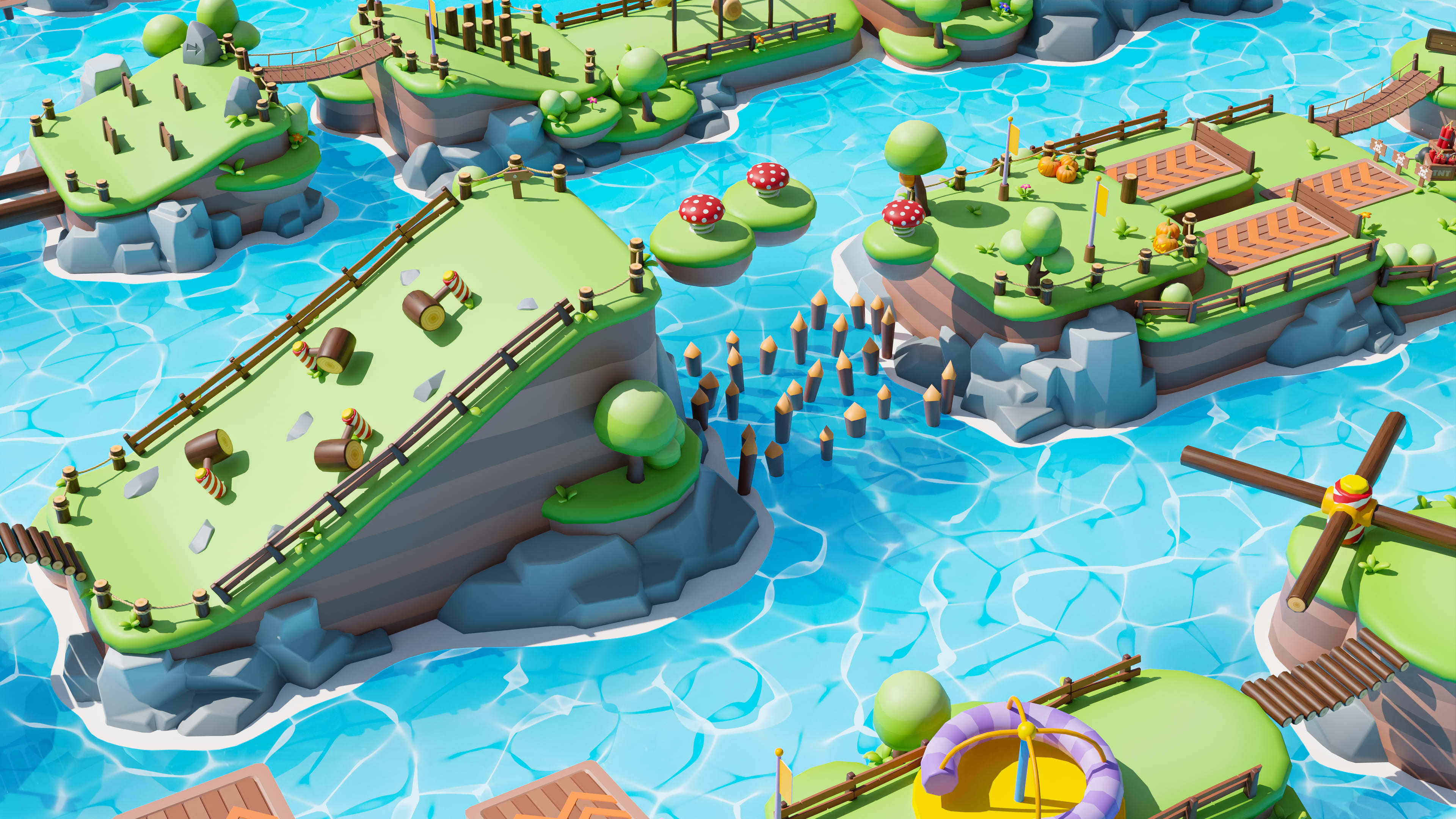 Platformer Deathrun Low-poly 3D model_24