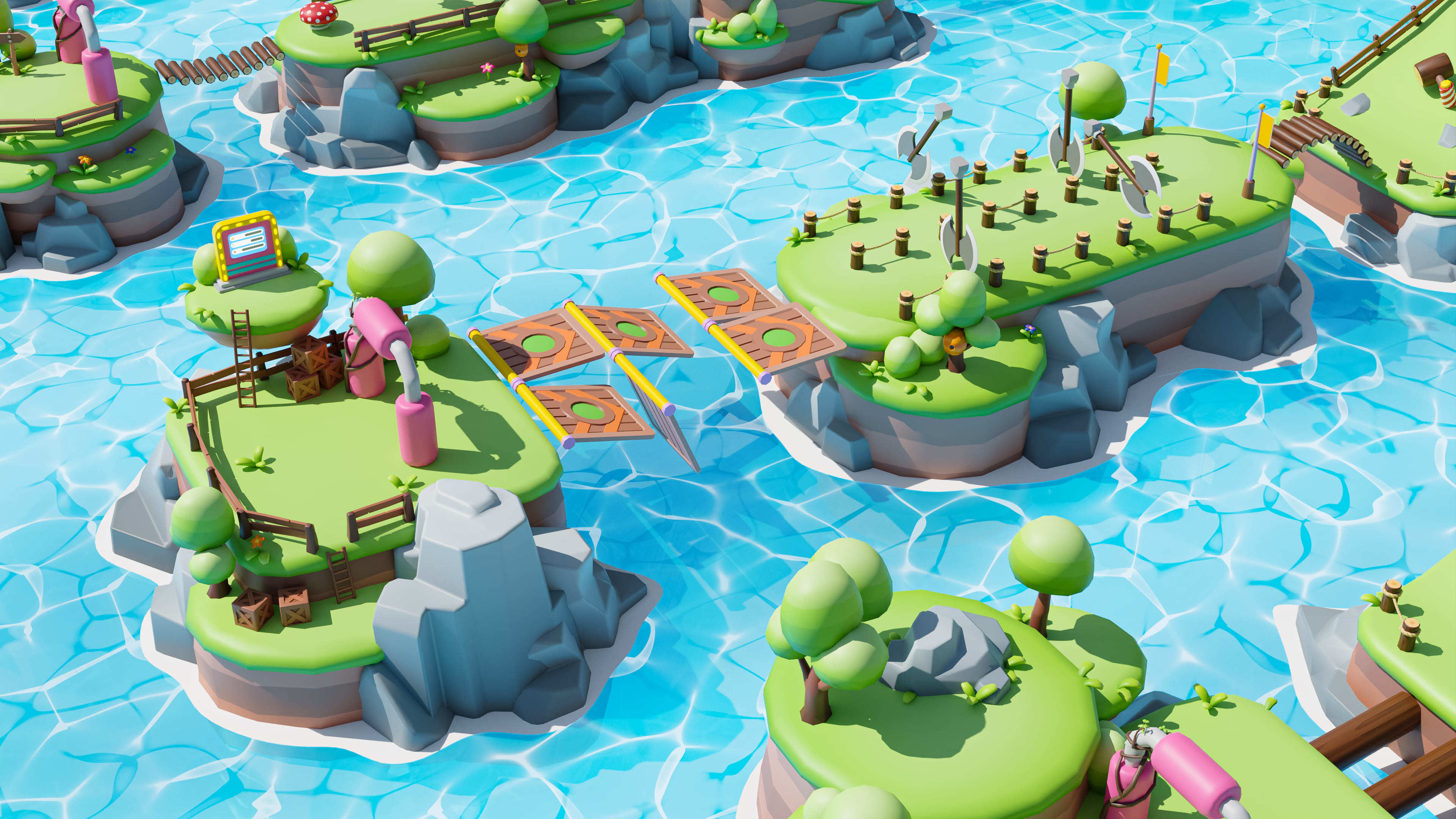 Platformer Deathrun Low-poly 3D model_35