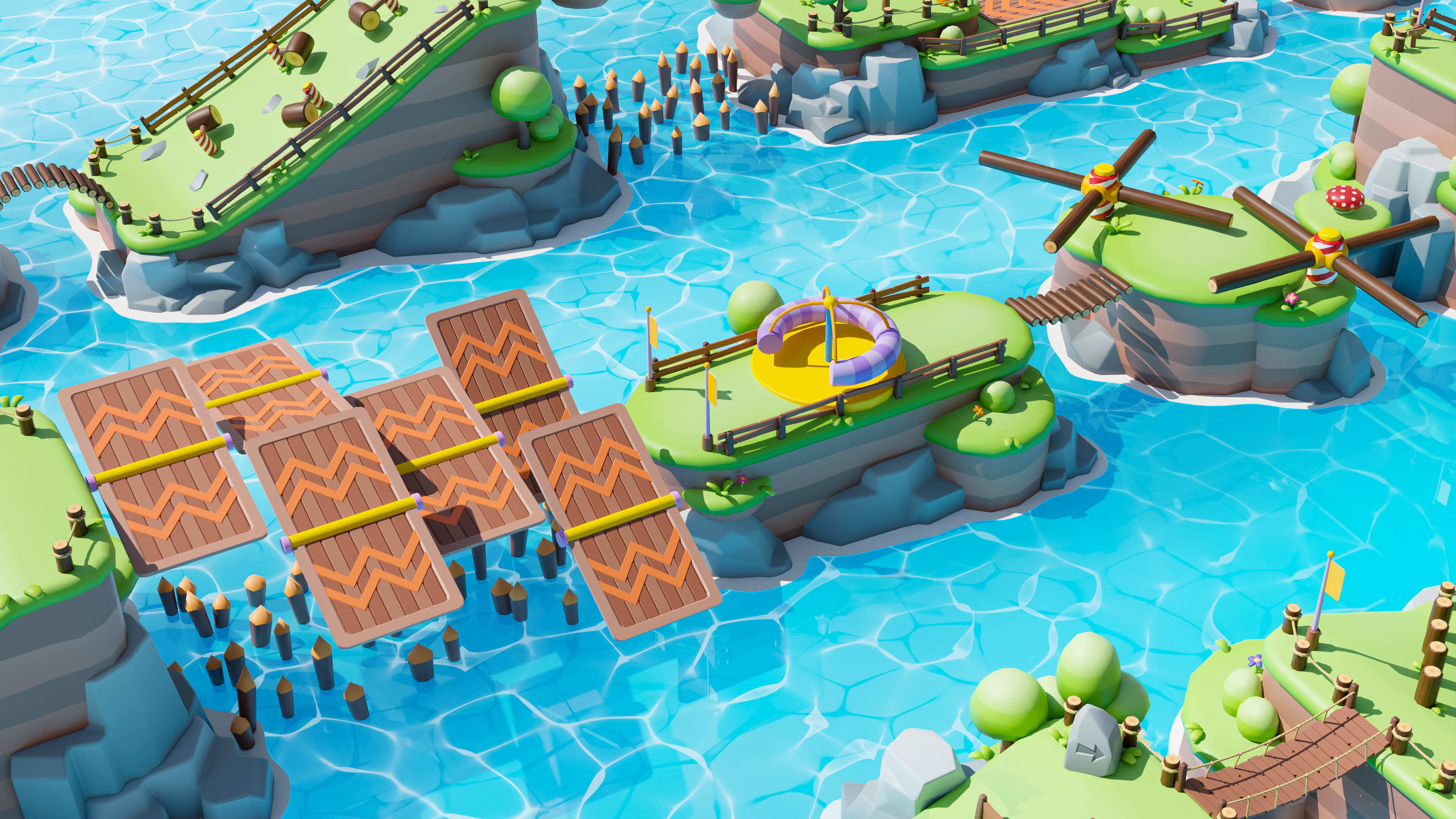 Platformer Deathrun Low-poly 3D model_19