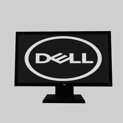 Dell Monitor  Low-poly 3D model
