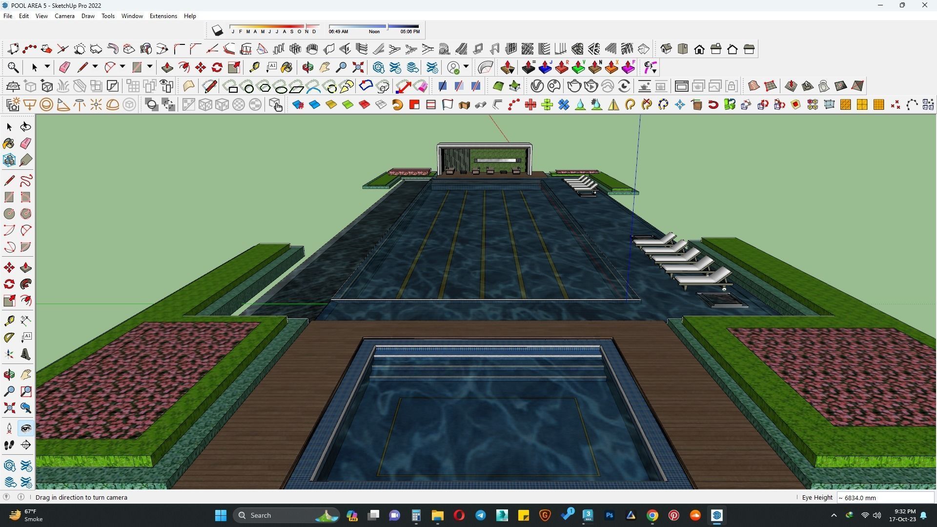 Pool area 3d model 3D model_7