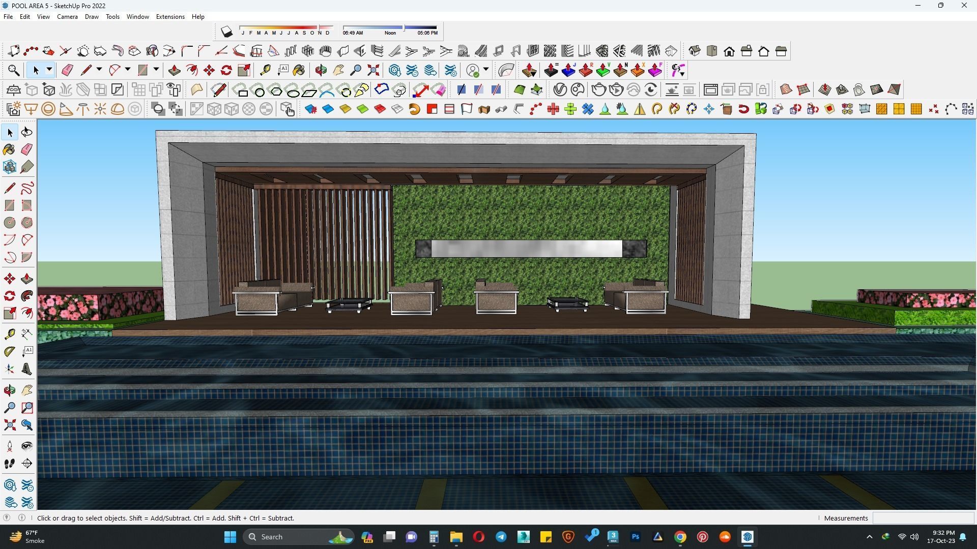 Pool area 3d model 3D model_2