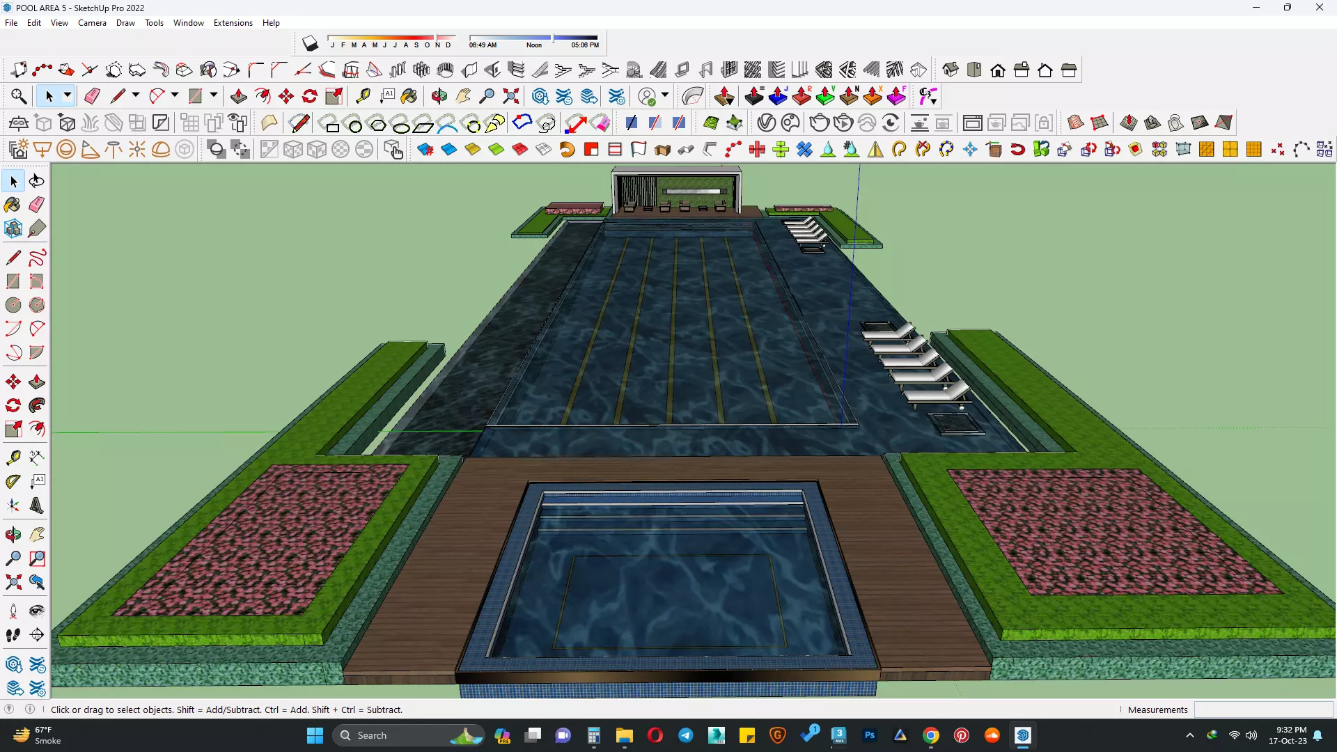 Pool area 3d model 3D model_0